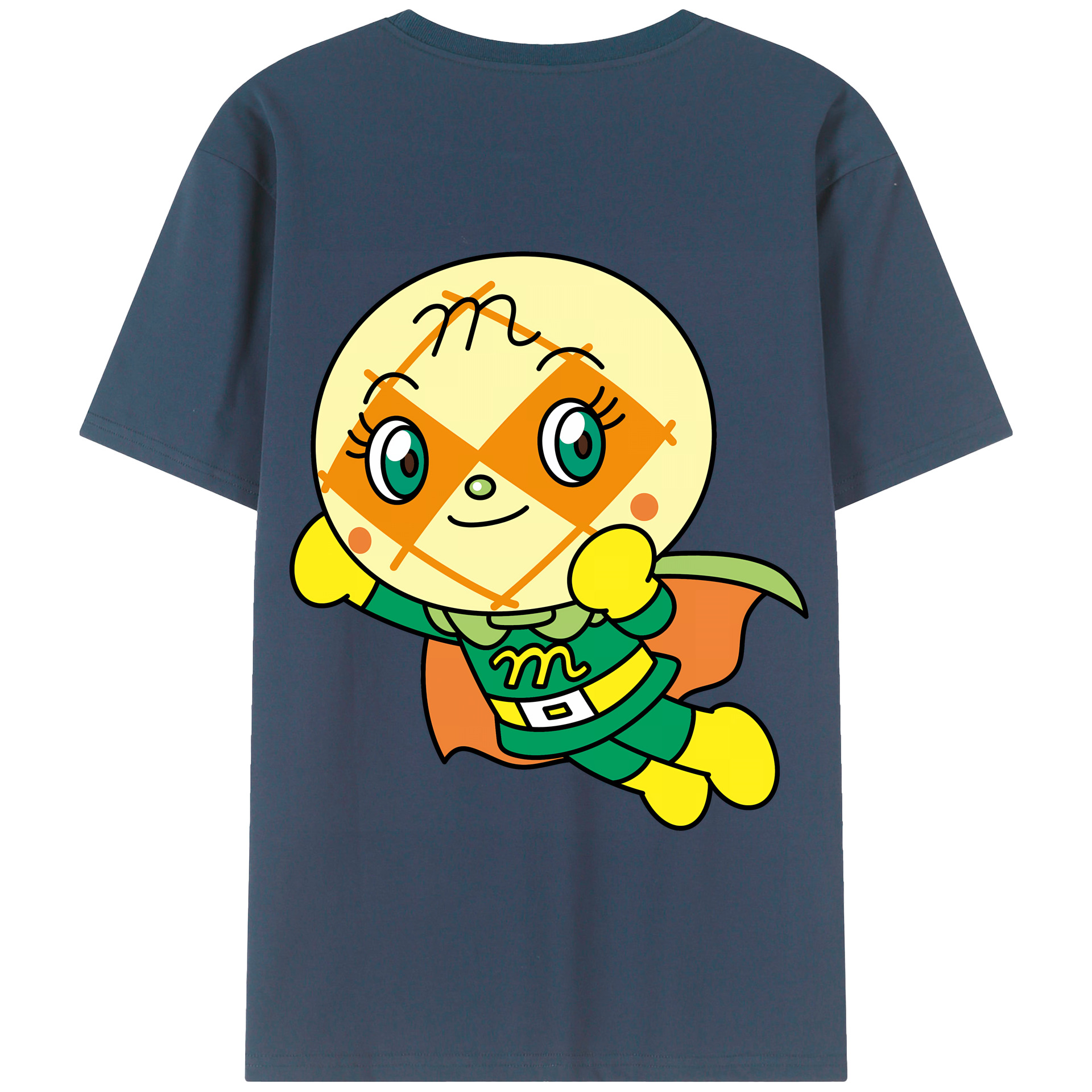 （画像用） アンパンマン Anpanman 綿100％半袖Tシャツ（背面プリント）