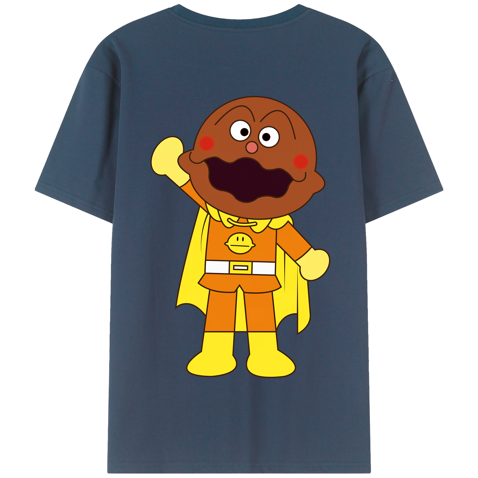 （画像用） アンパンマン Anpanman 綿100％半袖Tシャツ（背面プリント）