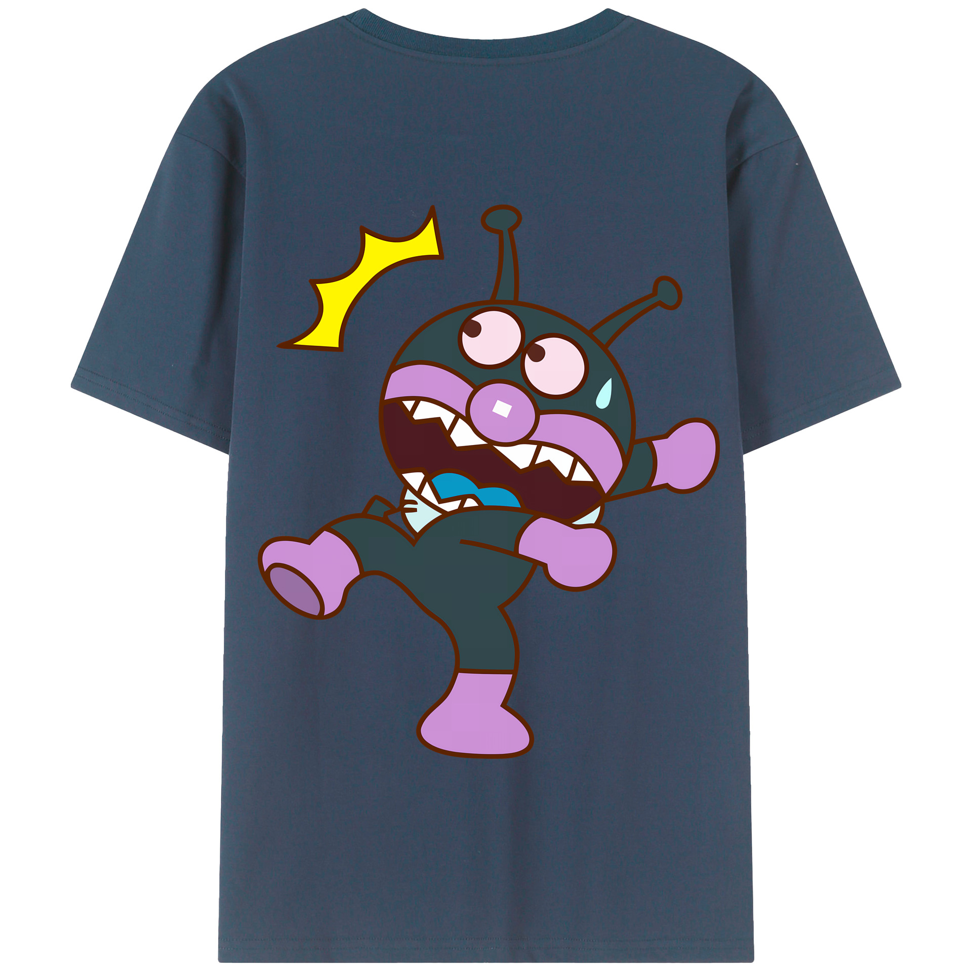 （画像用） アンパンマン Anpanman 綿100％半袖Tシャツ（背面プリント）