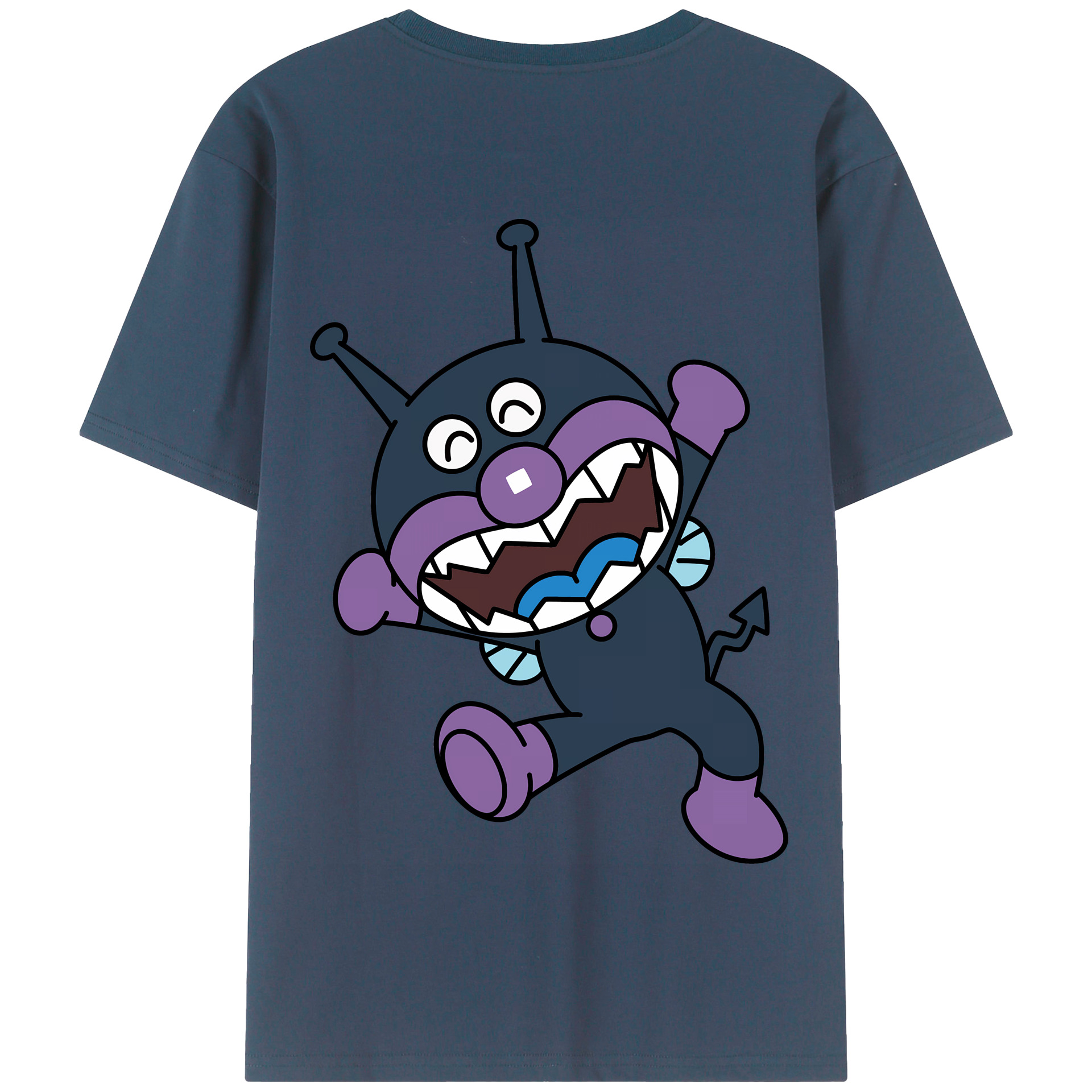 （画像用） アンパンマン Anpanman 綿100％半袖Tシャツ（背面プリント）