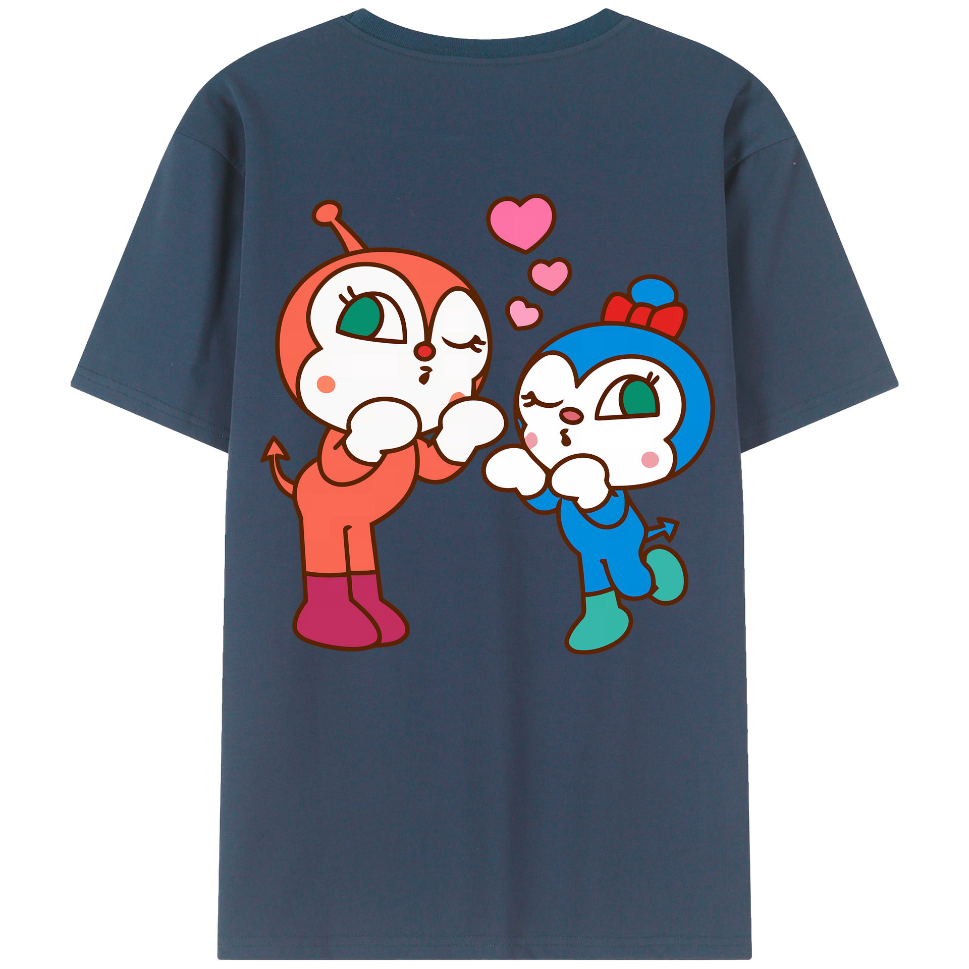 （画像用） アンパンマン Anpanman 綿100％半袖Tシャツ（背面プリント）