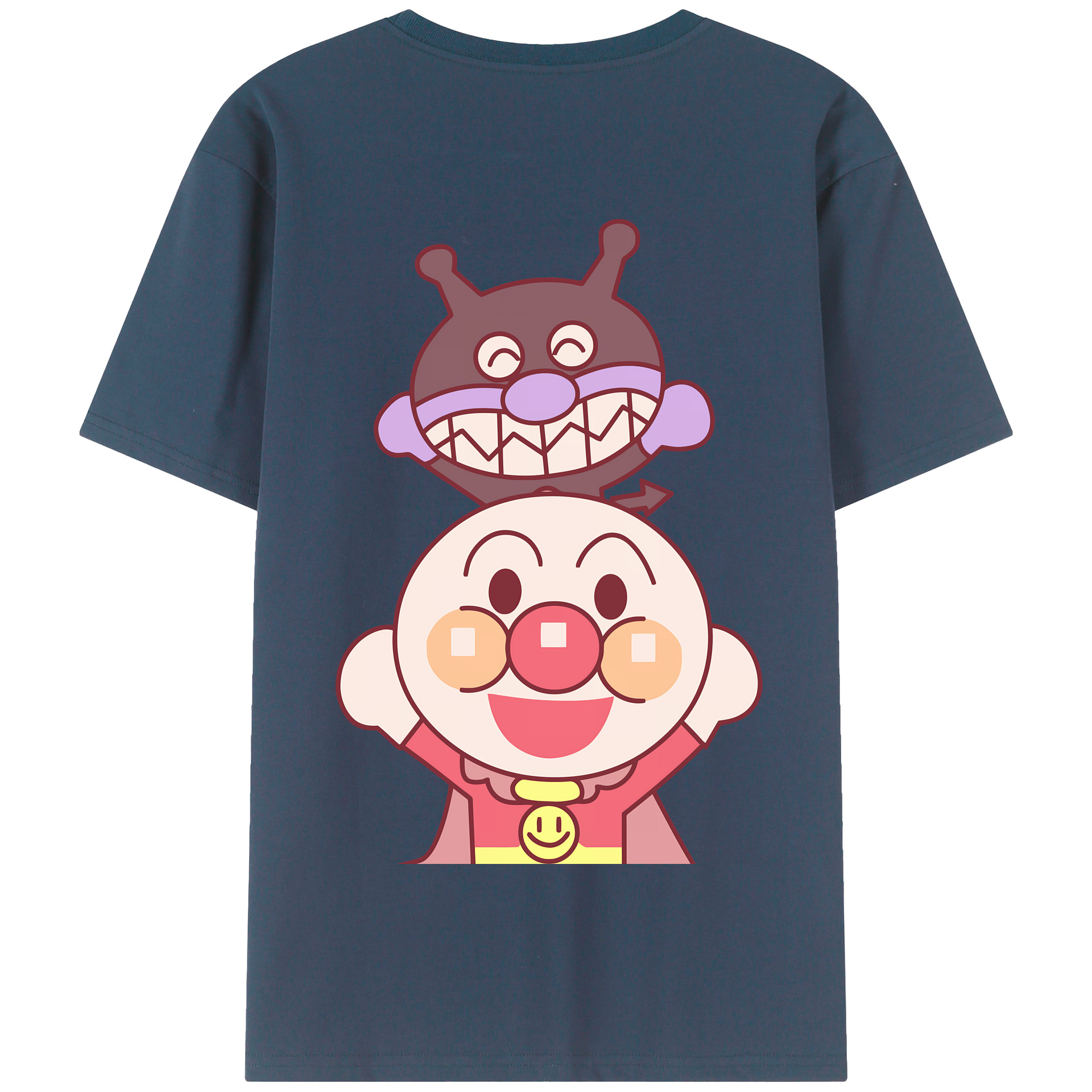 アンパンマン Anpanman 綿100％半袖Tシャツ（背面プリント）