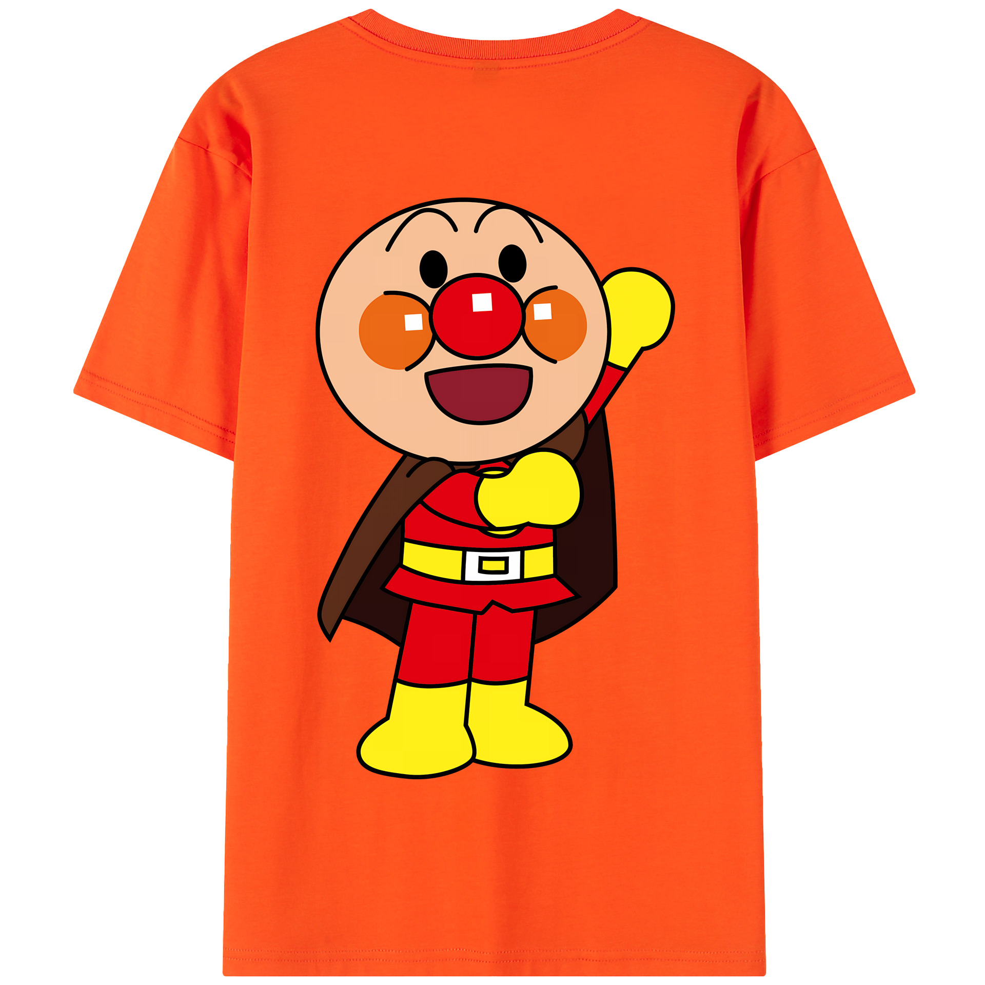 （画像用） アンパンマン Anpanman 綿100％半袖Tシャツ（背面プリント）