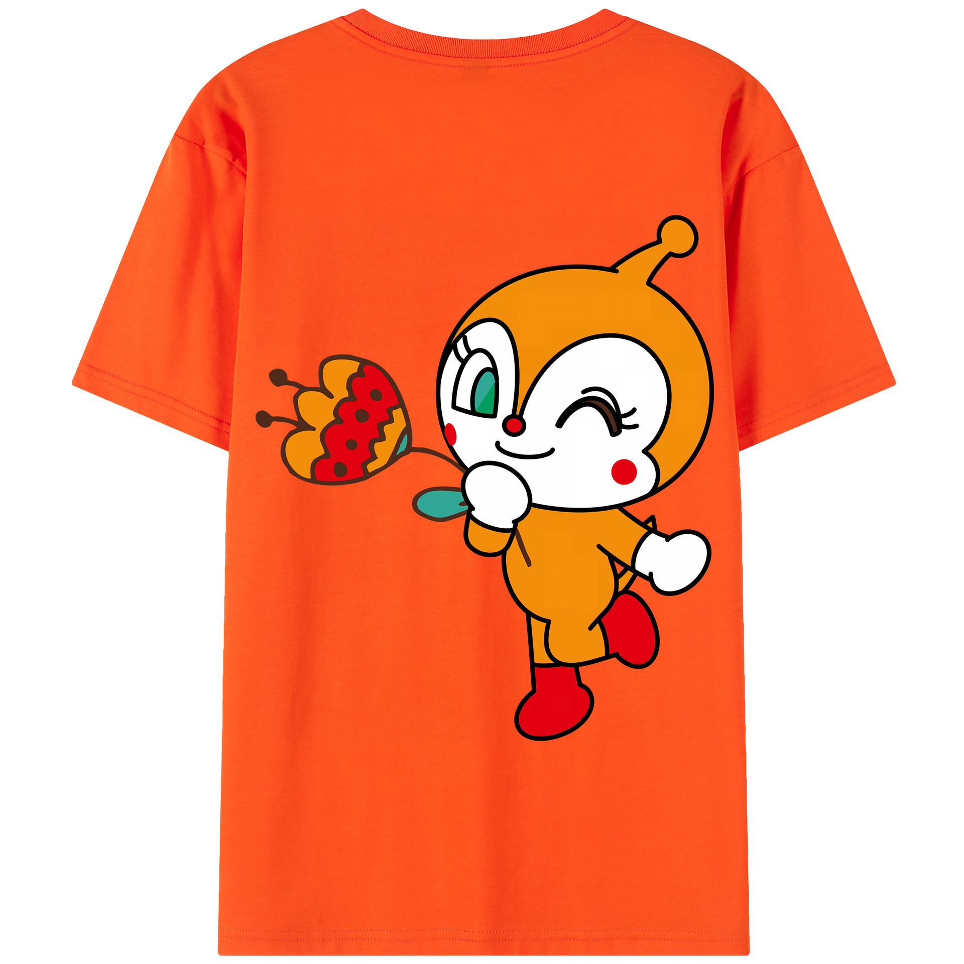 アンパンマン Anpanman 綿100％半袖Tシャツ（背面プリント）