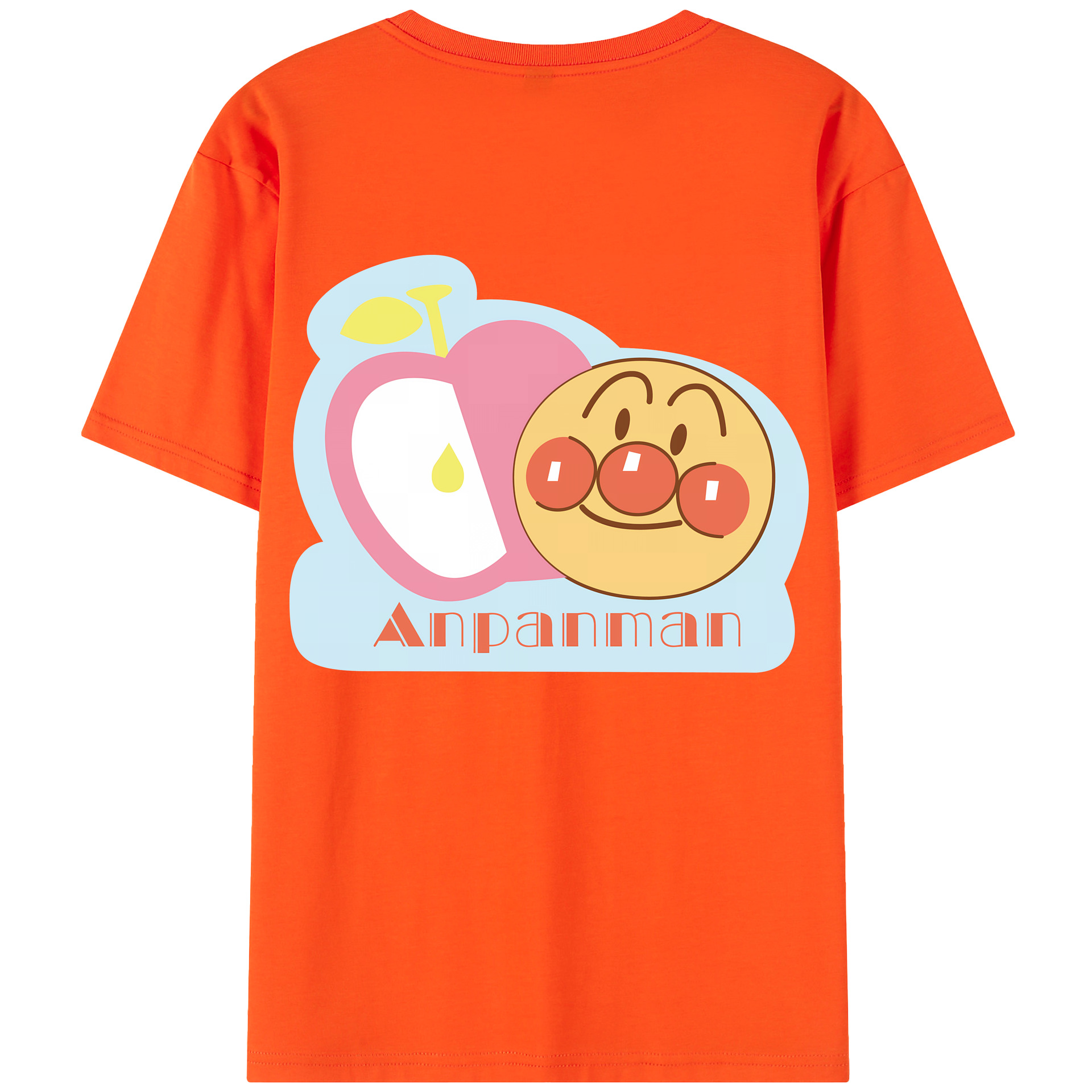 （画像用） アンパンマン Anpanman 綿100％半袖Tシャツ（背面プリント）