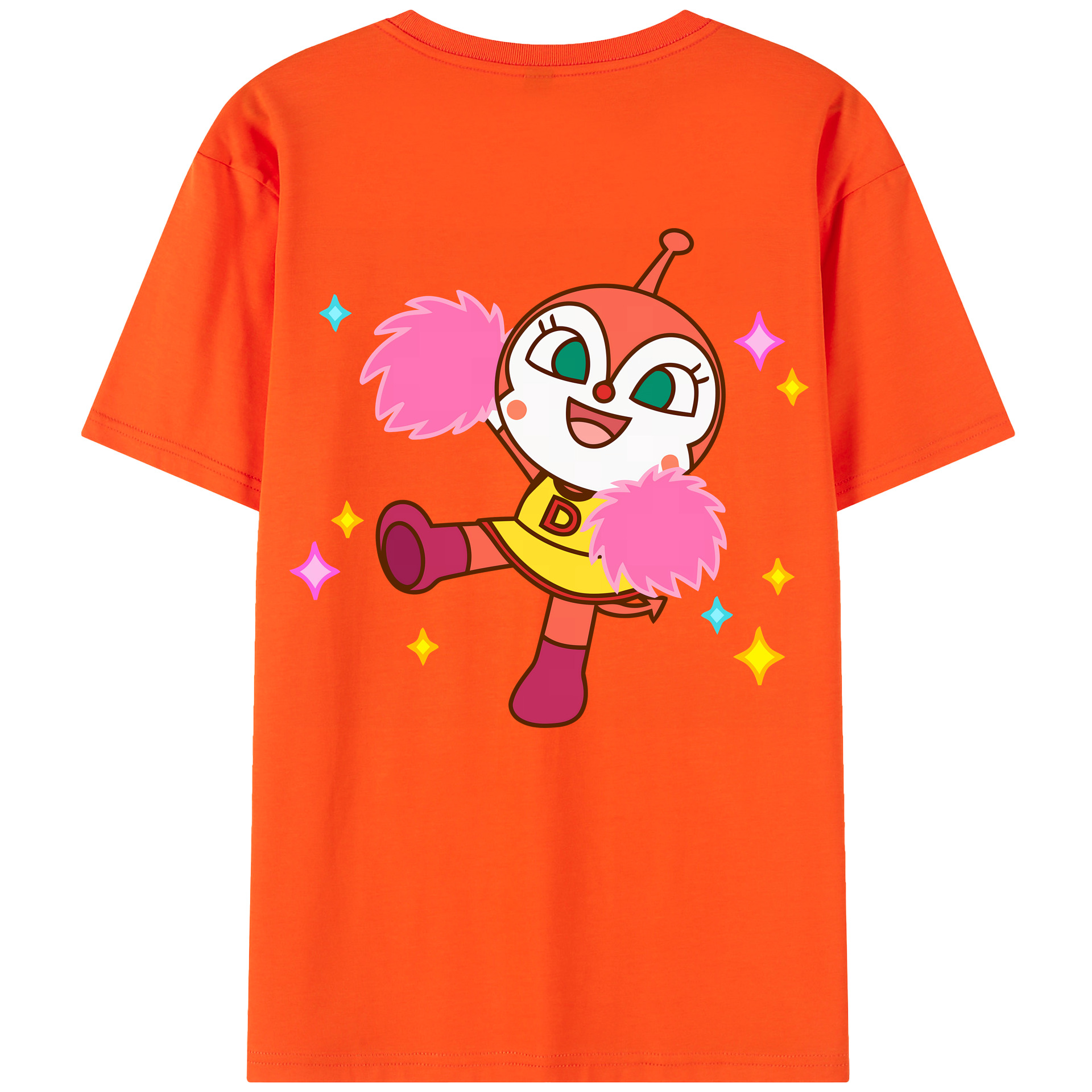 （画像用） アンパンマン Anpanman 綿100％半袖Tシャツ（背面プリント）