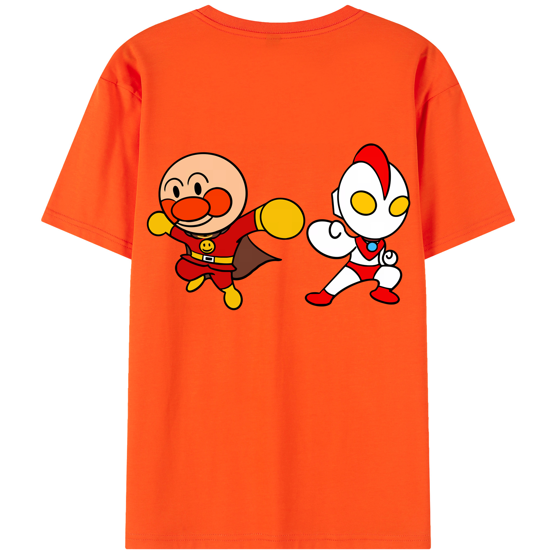 （画像用） アンパンマン Anpanman 綿100％半袖Tシャツ（背面プリント）