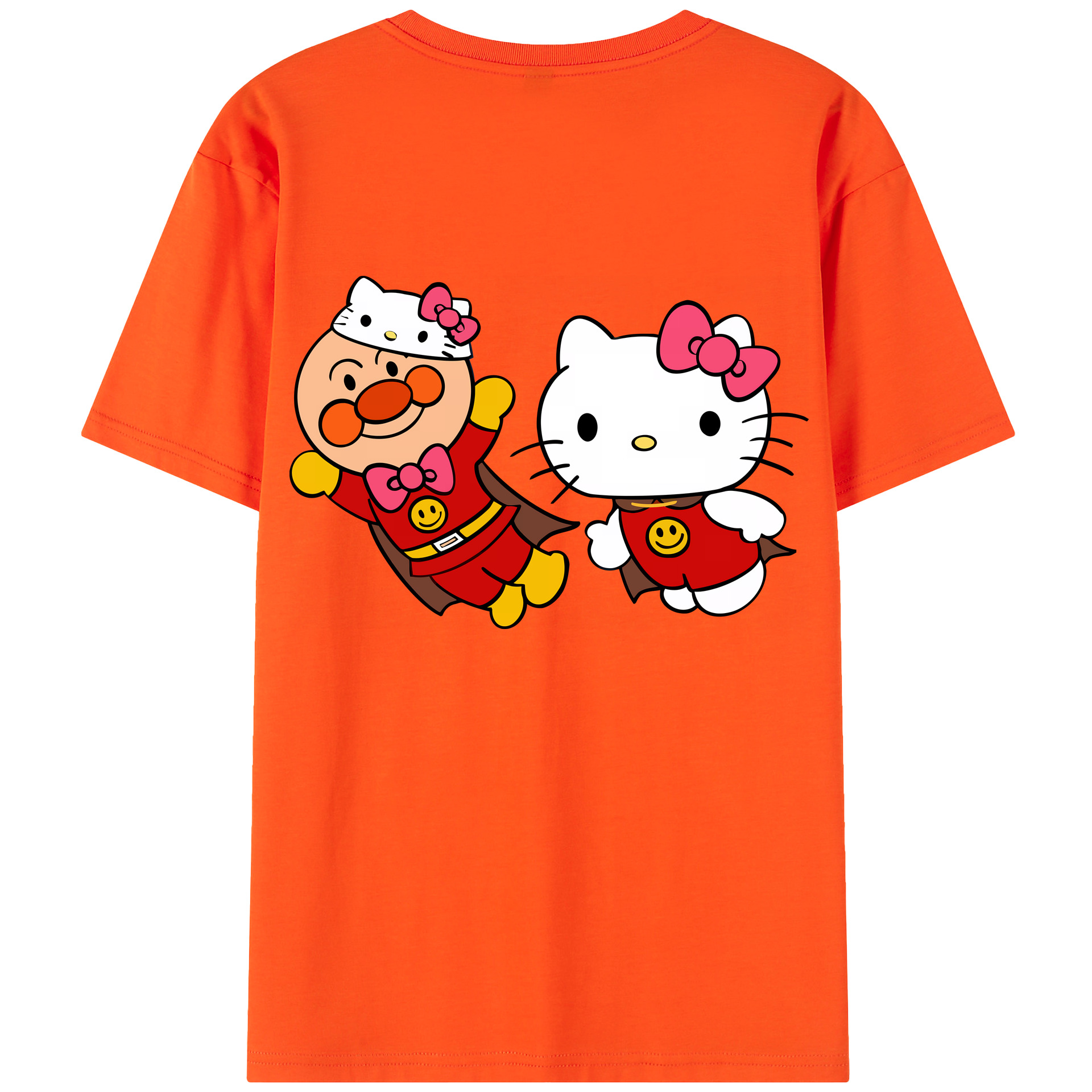 （画像用） アンパンマン Anpanman 綿100％半袖Tシャツ（背面プリント）
