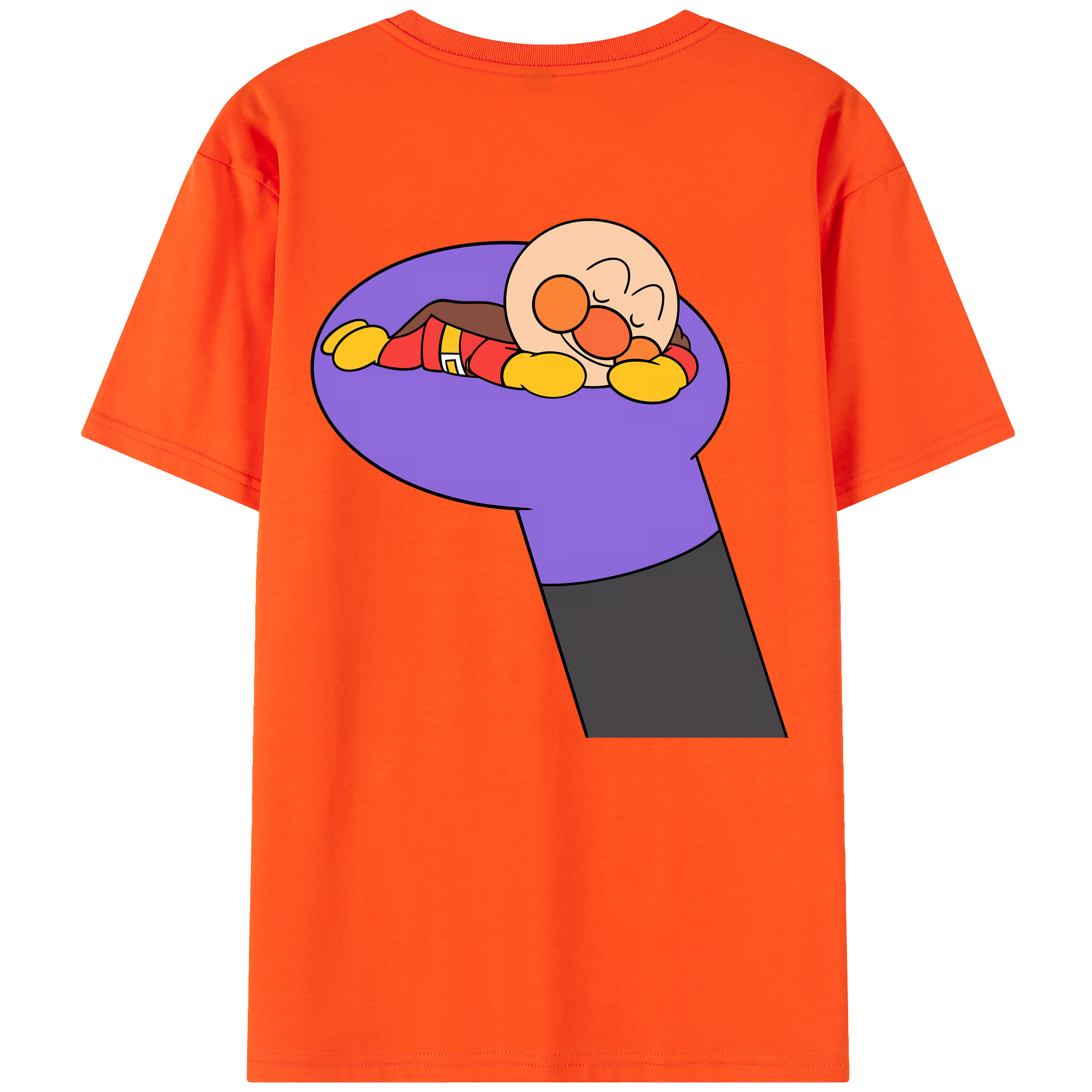 （画像用） アンパンマン Anpanman 綿100％半袖Tシャツ（背面プリント）
