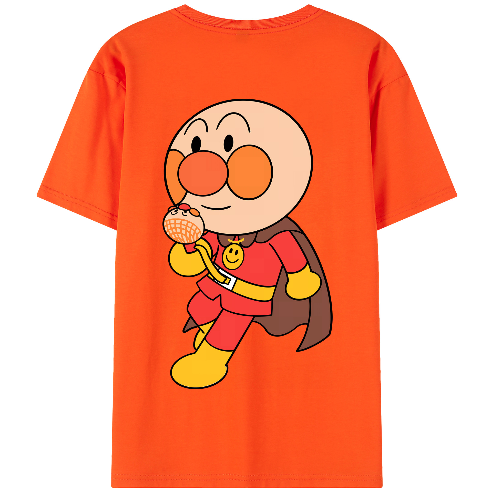 （画像用） アンパンマン Anpanman 綿100％半袖Tシャツ（背面プリント）