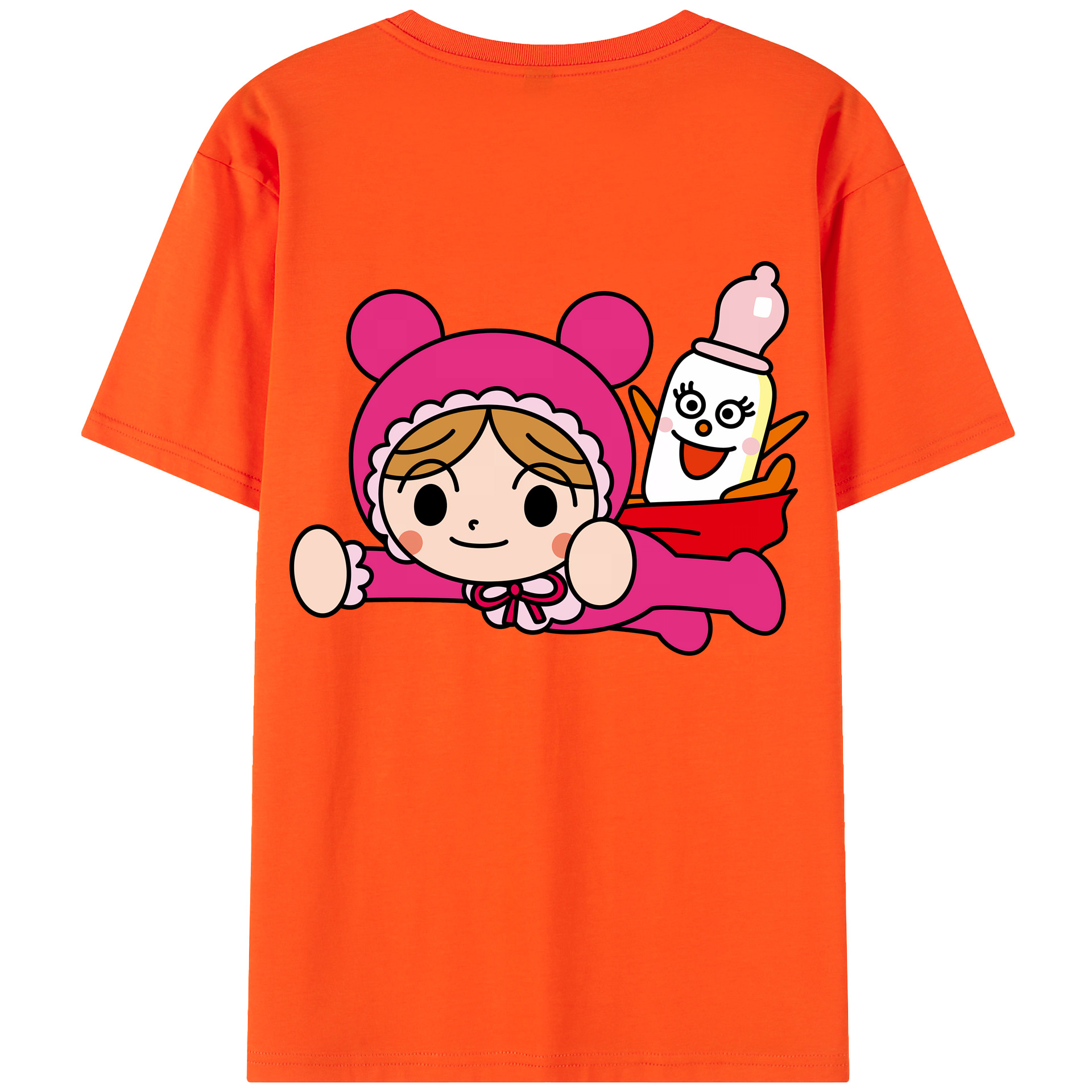 （画像用） アンパンマン Anpanman 綿100％半袖Tシャツ（背面プリント）