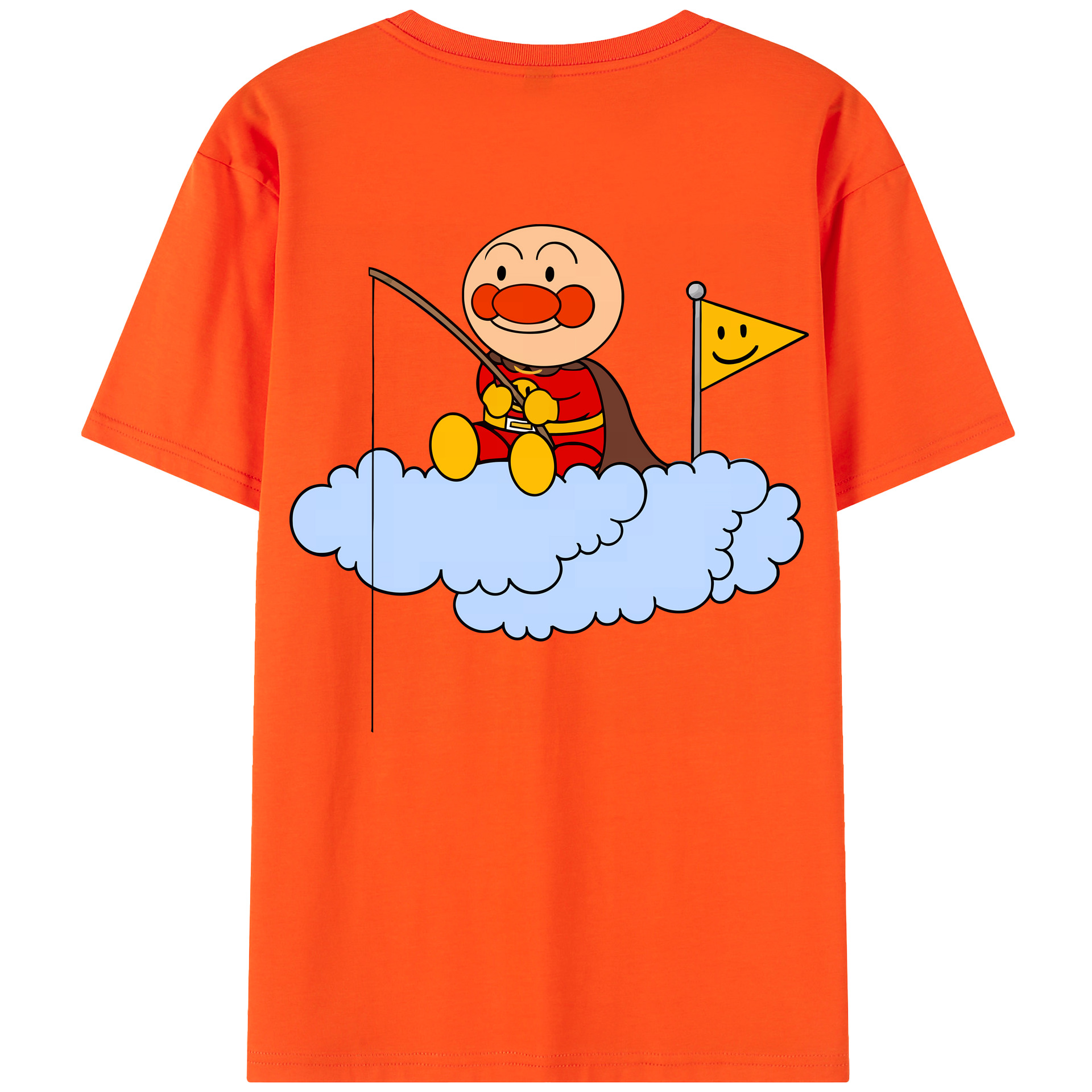 （画像用） アンパンマン Anpanman 綿100％半袖Tシャツ（背面プリント）