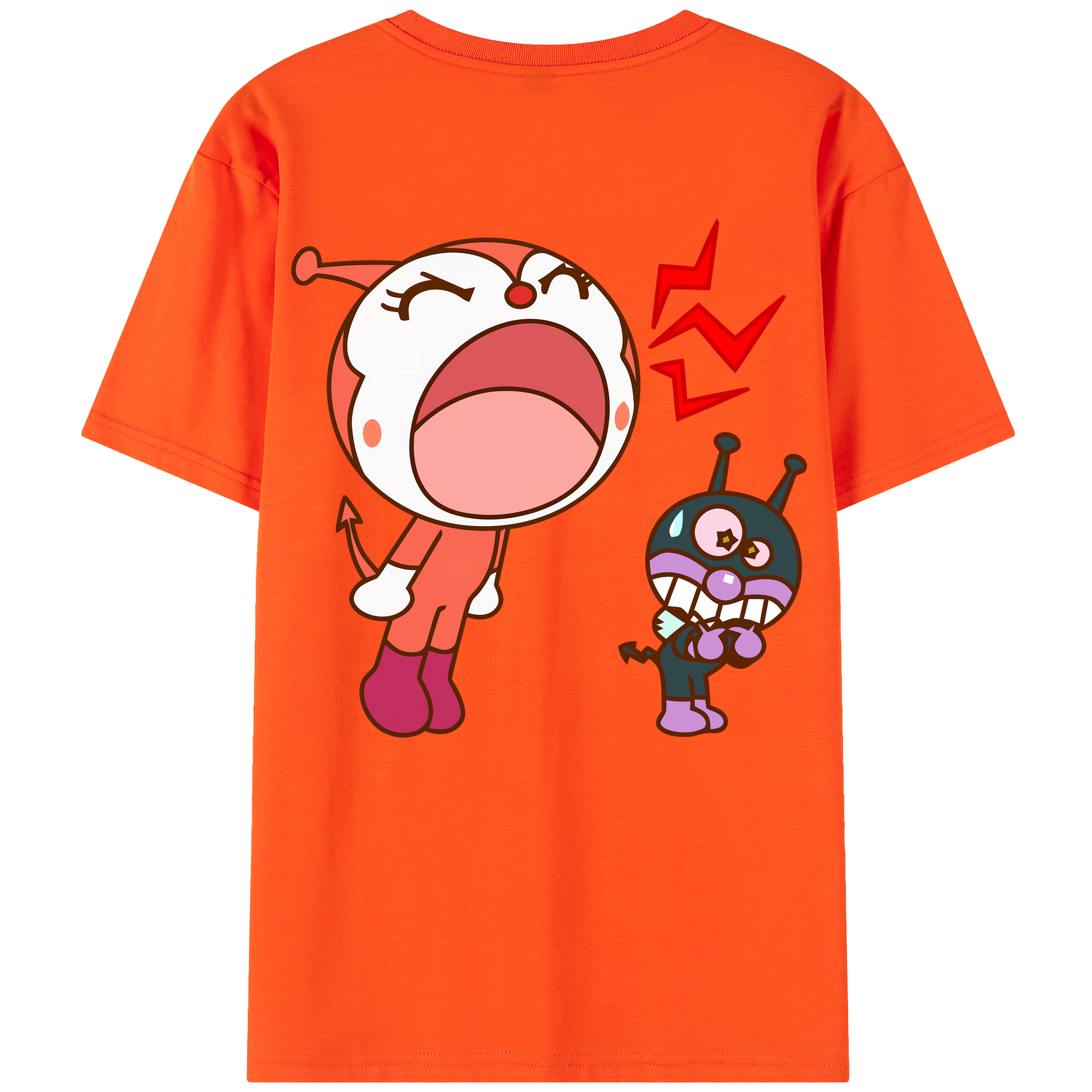 （画像用） アンパンマン Anpanman 綿100％半袖Tシャツ（背面プリント）