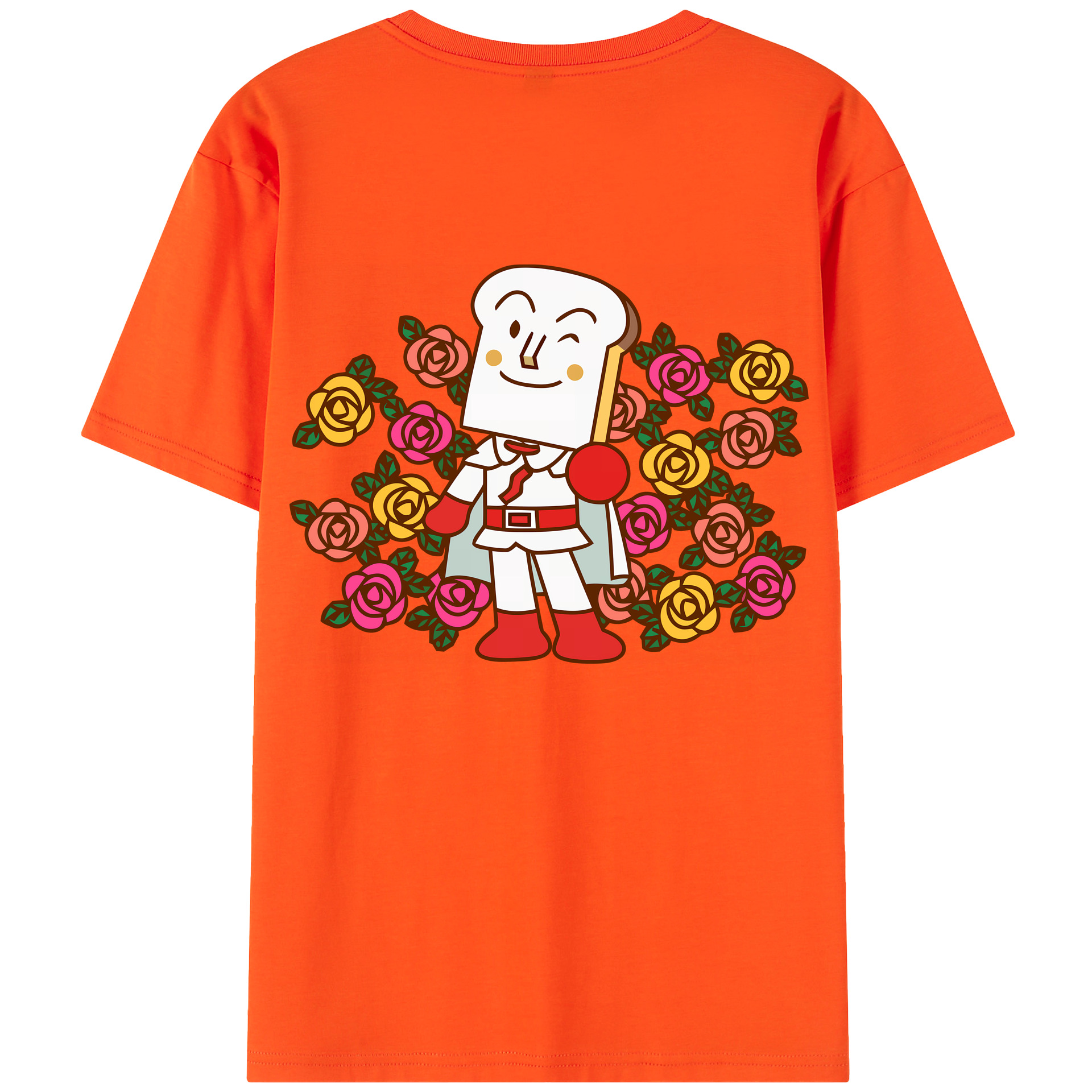 （画像用） アンパンマン Anpanman 綿100％半袖Tシャツ（背面プリント）