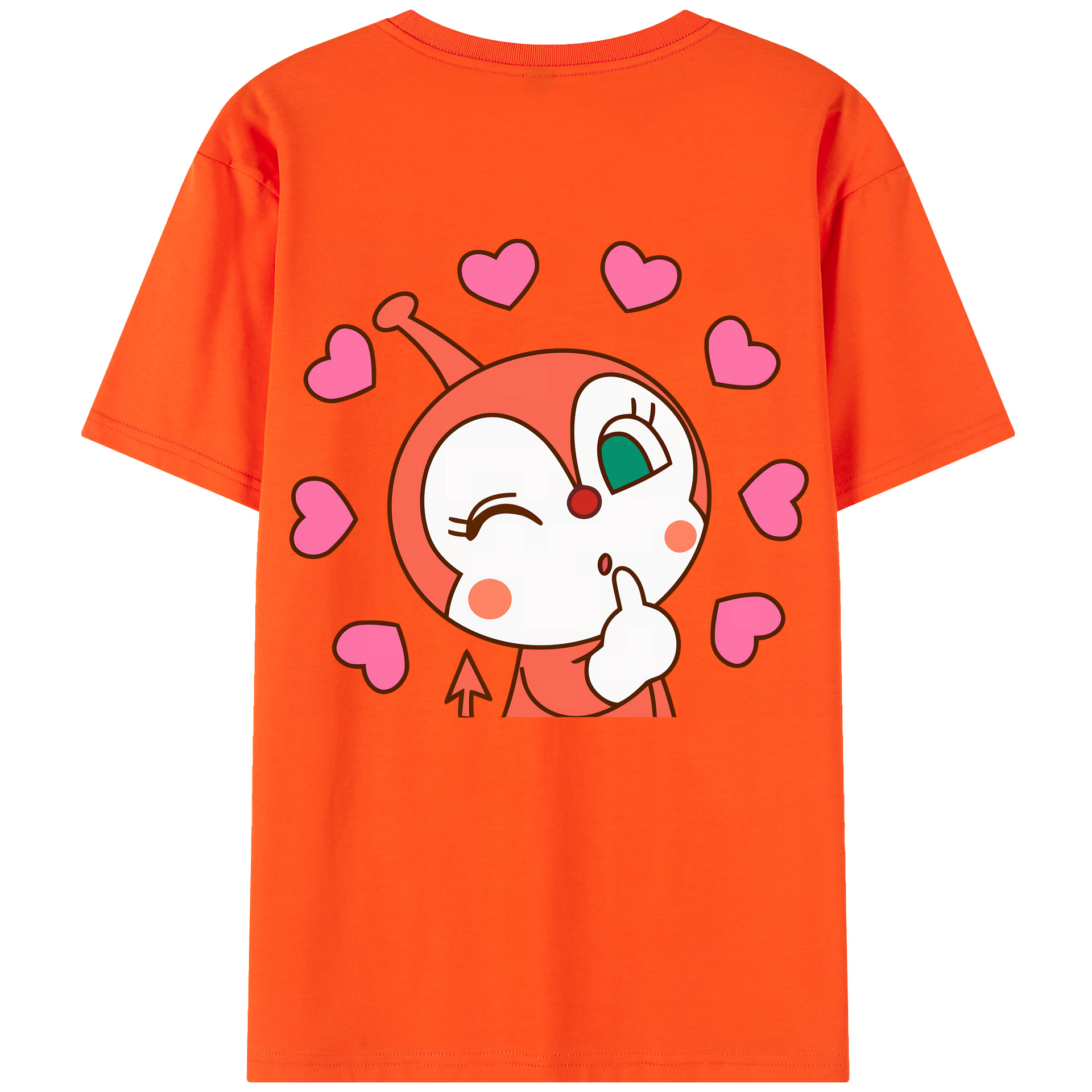 （画像用） アンパンマン Anpanman 綿100％半袖Tシャツ（背面プリント）