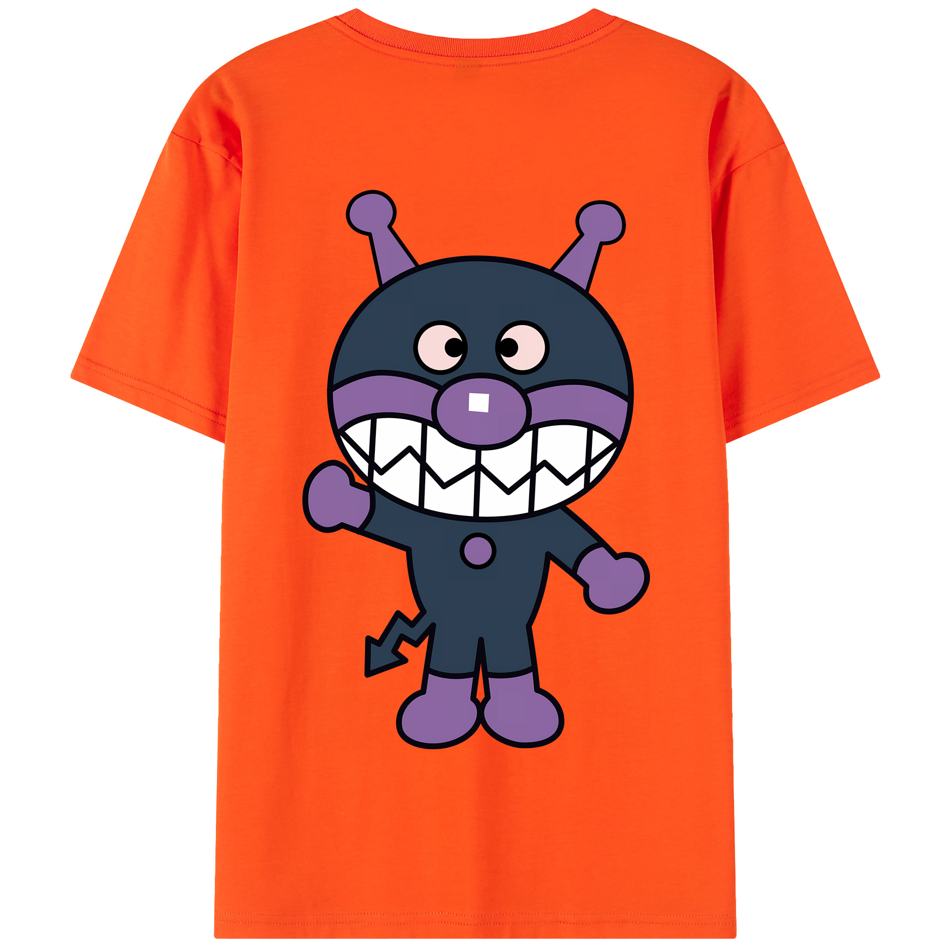 （画像用） アンパンマン Anpanman 綿100％半袖Tシャツ（背面プリント）