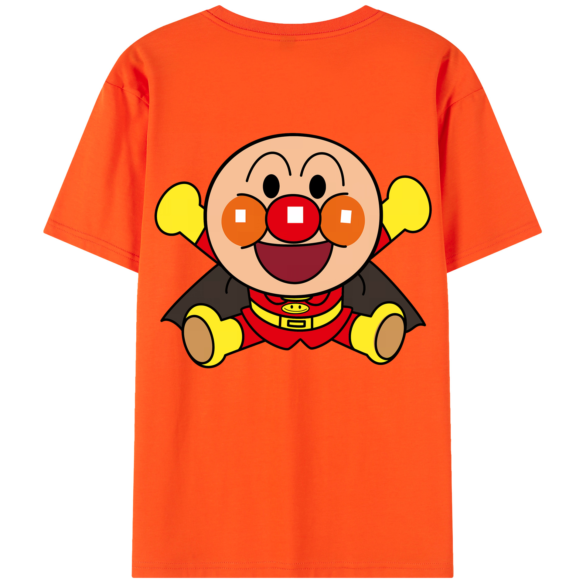 （画像用） アンパンマン Anpanman 綿100％半袖Tシャツ（背面プリント）