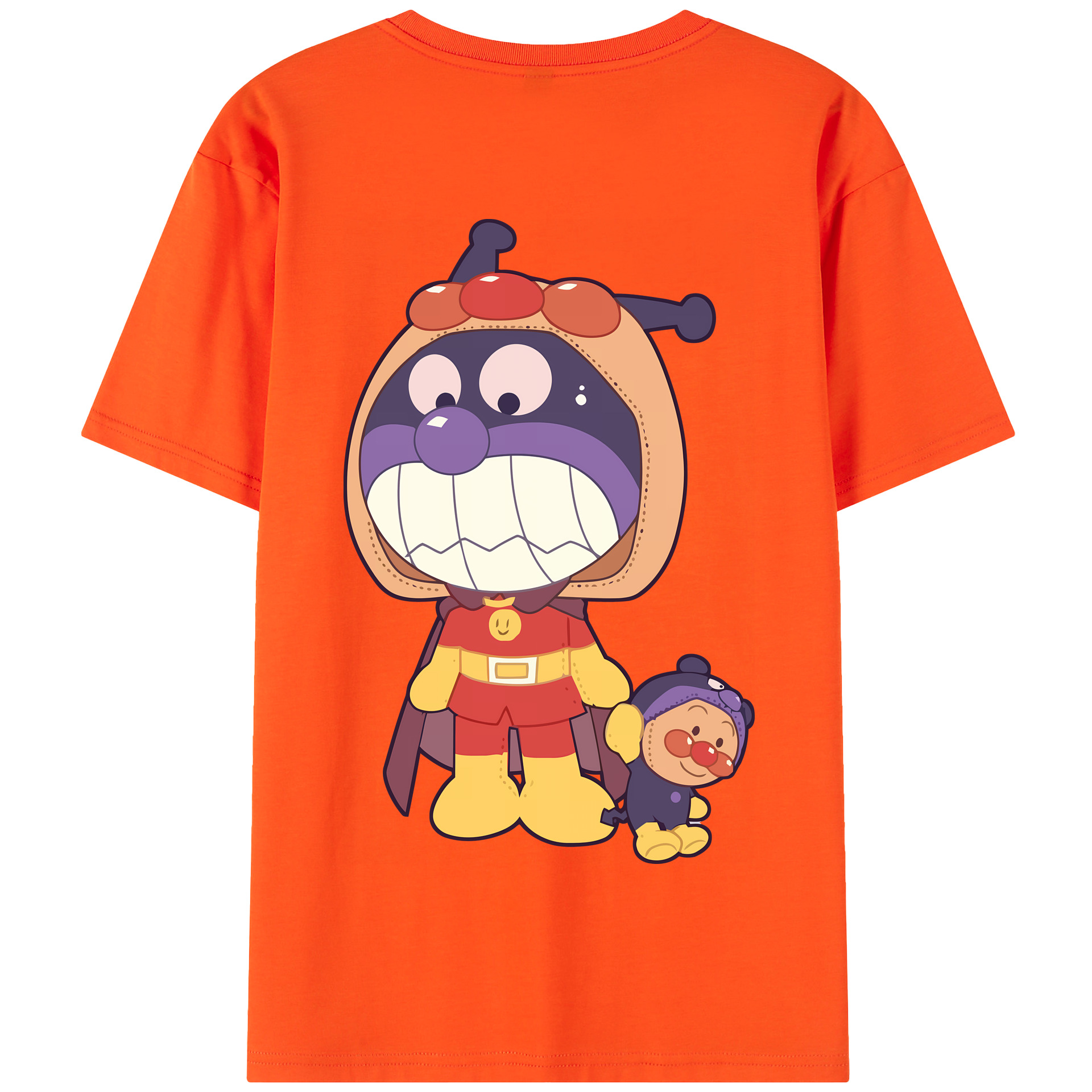 （画像用） アンパンマン Anpanman 綿100％半袖Tシャツ（背面プリント）