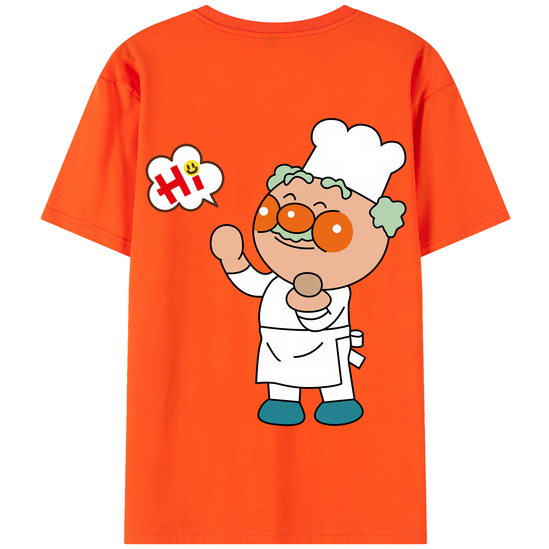 （画像用） アンパンマン Anpanman 綿100％半袖Tシャツ（背面プリント）