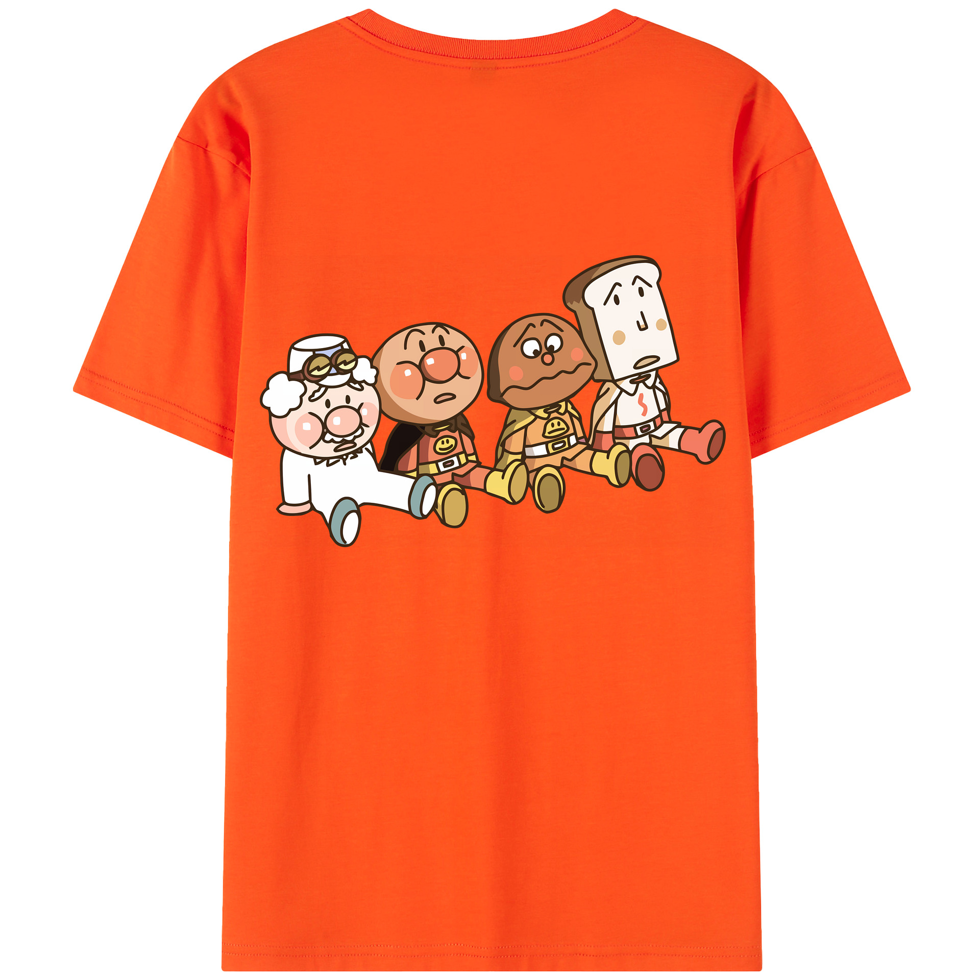 （画像用） アンパンマン Anpanman 綿100％半袖Tシャツ（背面プリント）
