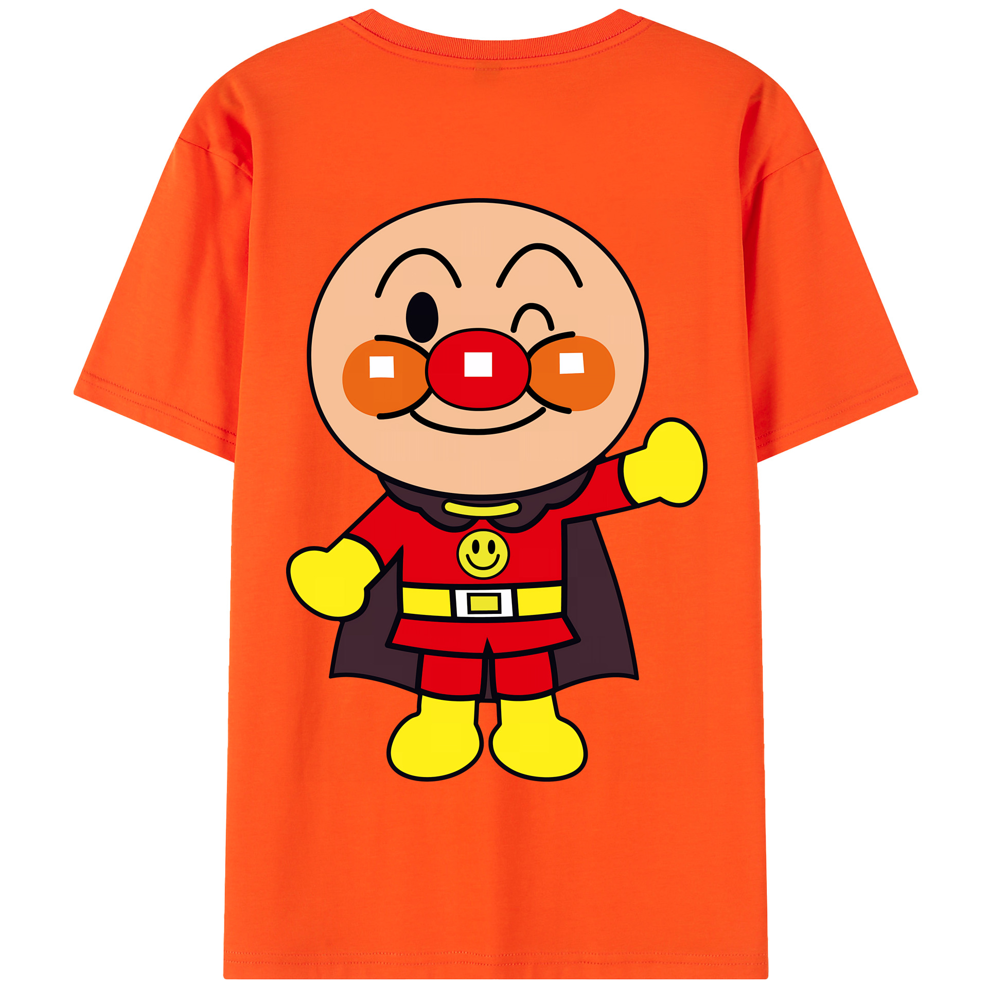 （画像用） アンパンマン Anpanman 綿100％半袖Tシャツ（背面プリント）