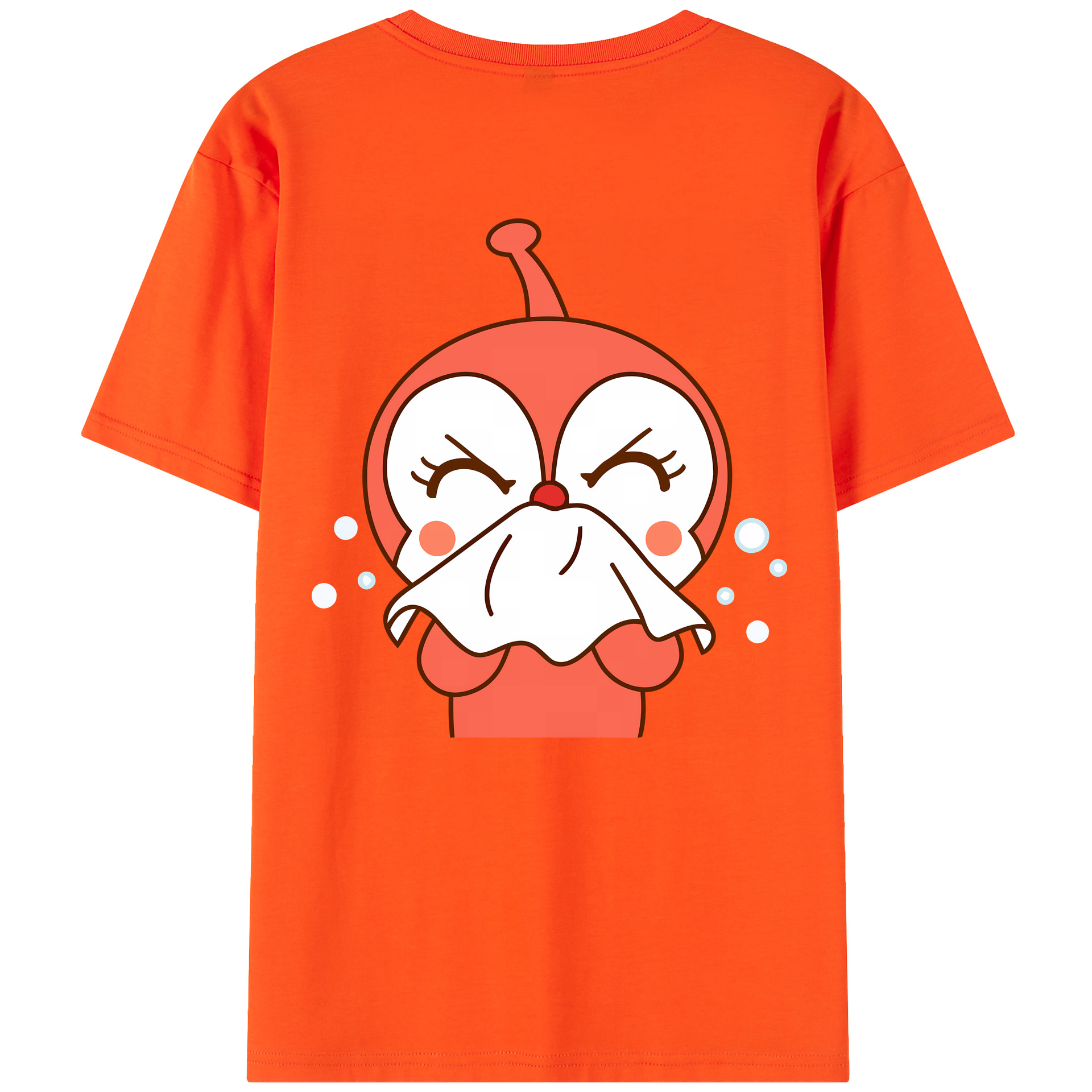 （画像用） アンパンマン Anpanman 綿100％半袖Tシャツ（背面プリント）