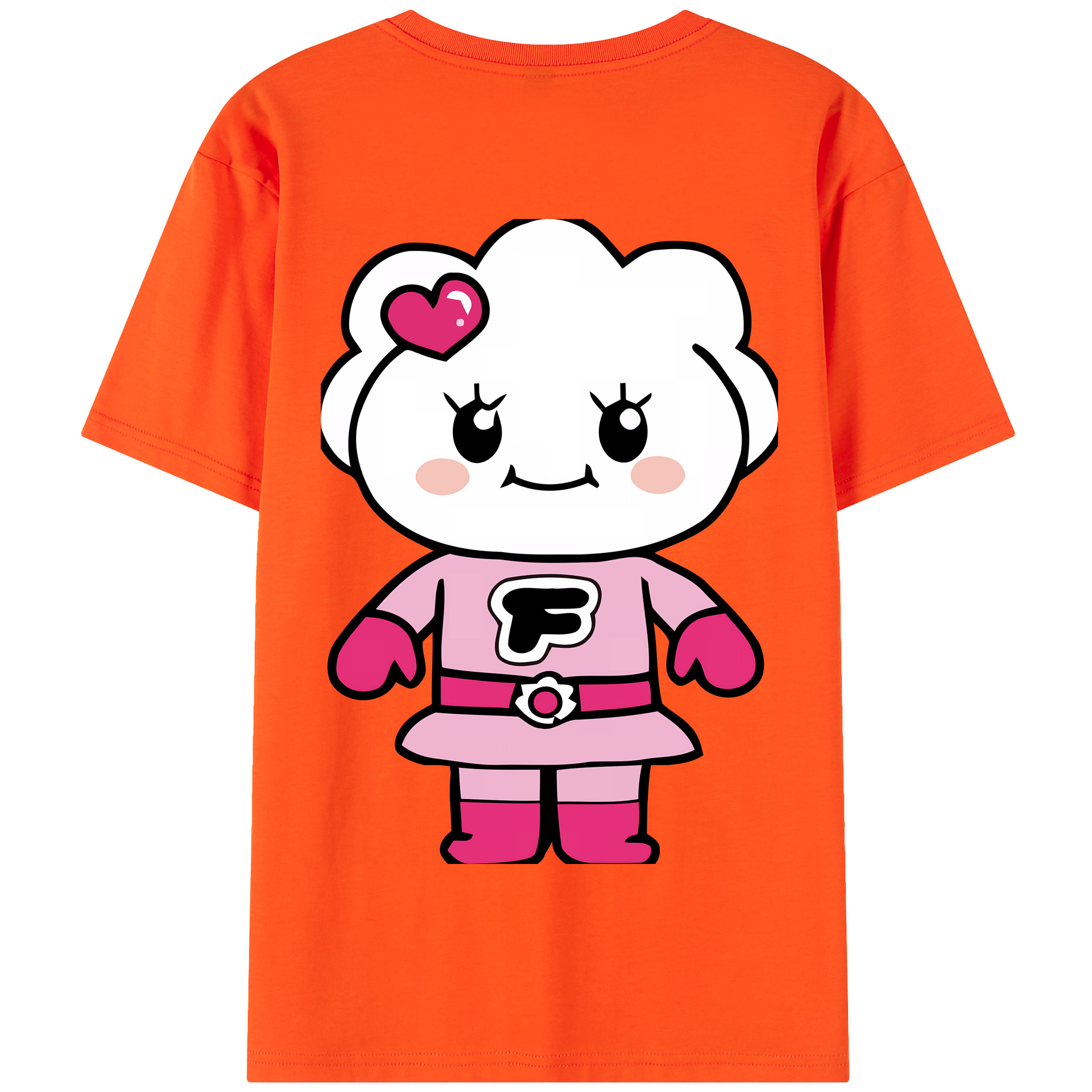 （画像用） アンパンマン Anpanman 綿100％半袖Tシャツ（背面プリント）