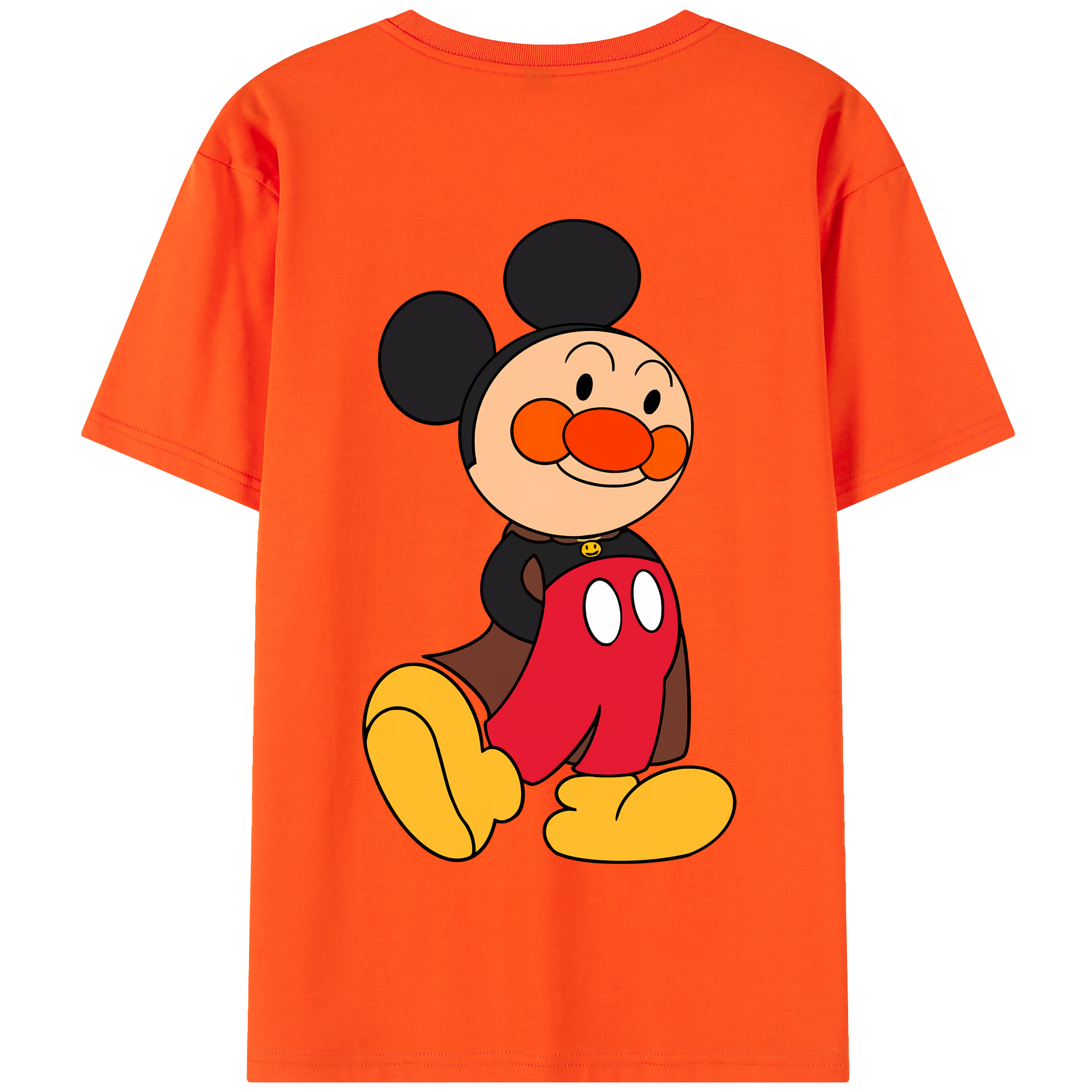 （画像用） アンパンマン Anpanman 綿100％半袖Tシャツ（背面プリント）