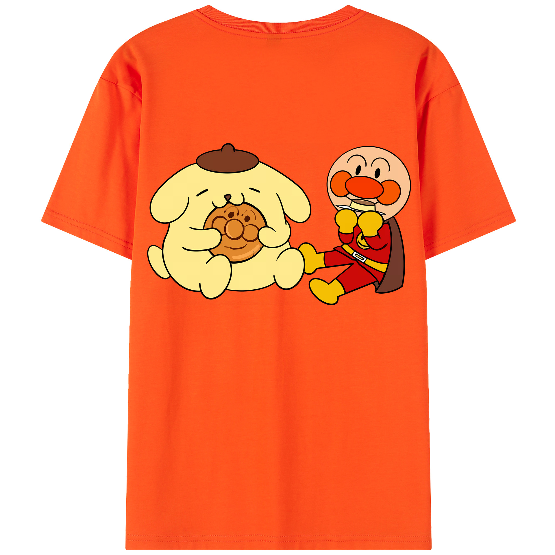 （画像用） アンパンマン Anpanman 綿100％半袖Tシャツ（背面プリント）