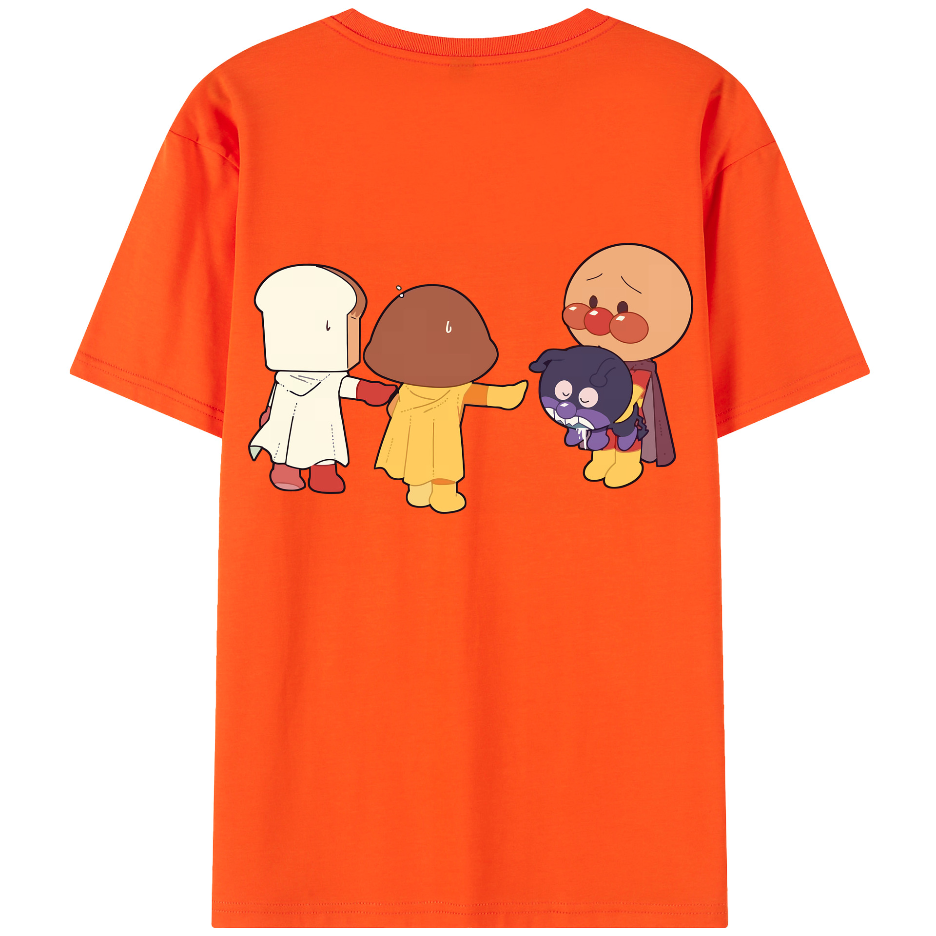 （画像用） アンパンマン Anpanman 綿100％半袖Tシャツ（背面プリント）