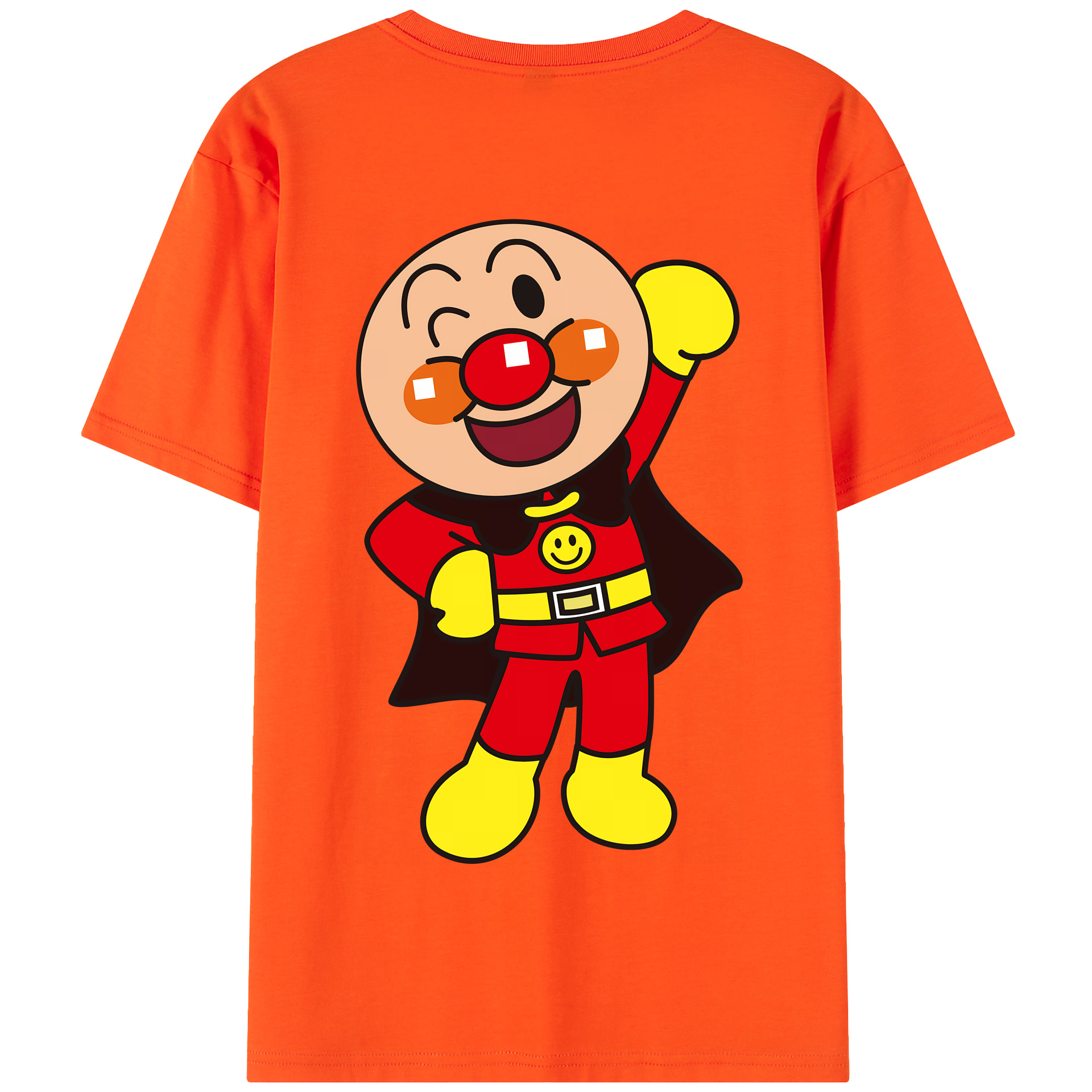 （画像用） アンパンマン Anpanman 綿100％半袖Tシャツ（背面プリント）