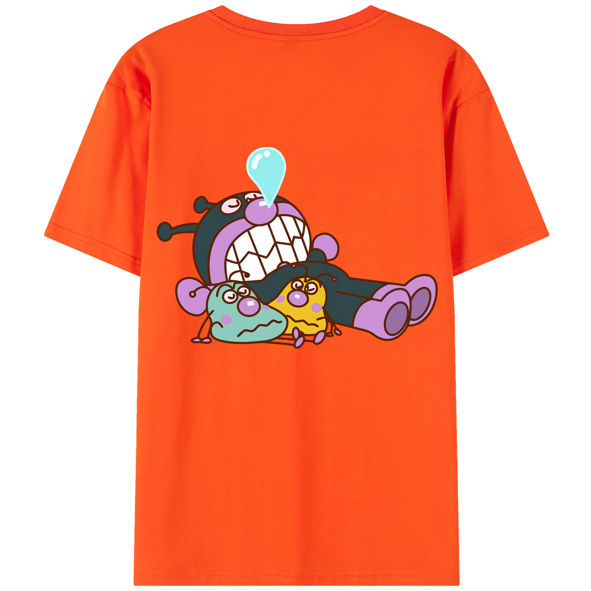 （画像用） アンパンマン Anpanman 綿100％半袖Tシャツ（背面プリント）