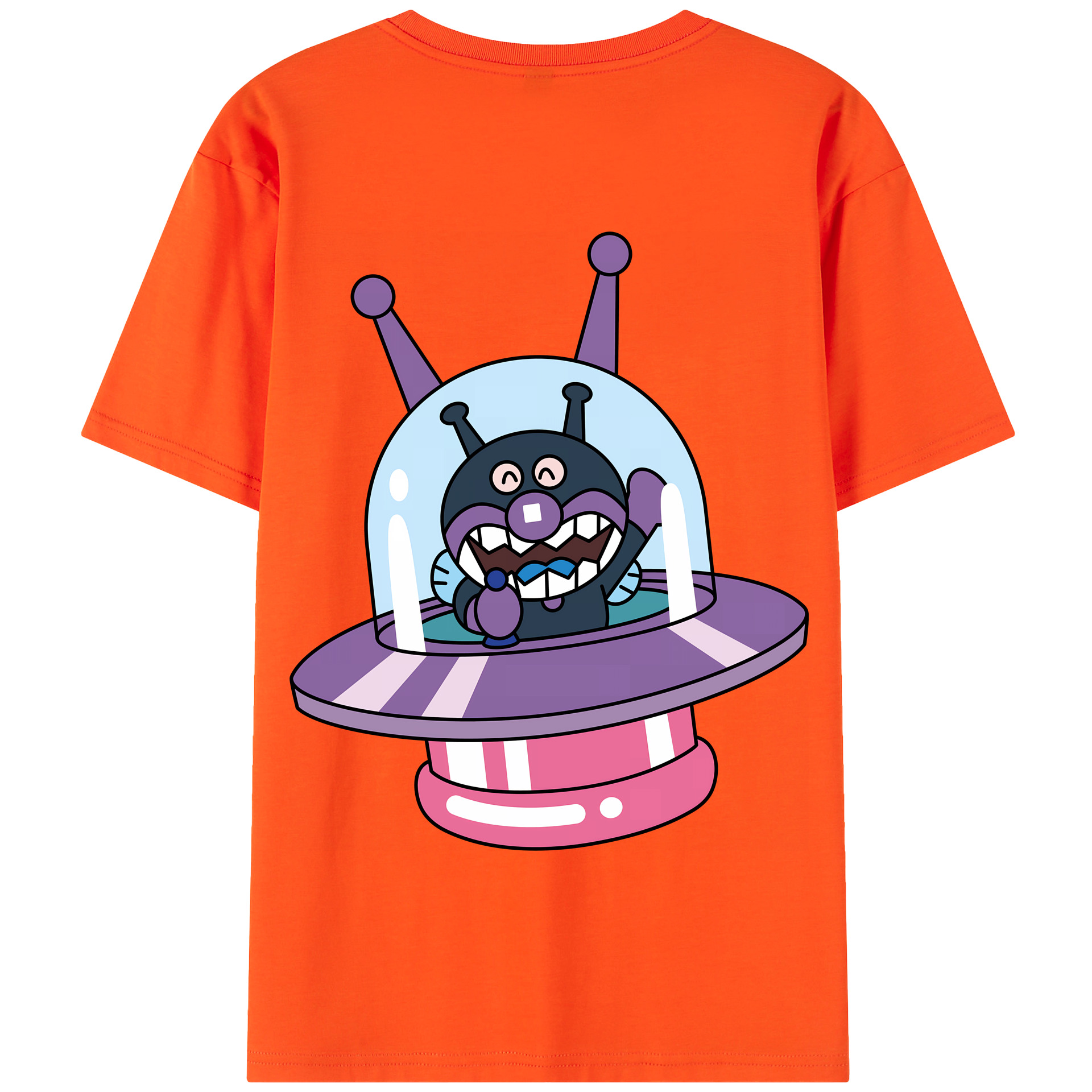 （画像用） アンパンマン Anpanman 綿100％半袖Tシャツ（背面プリント）