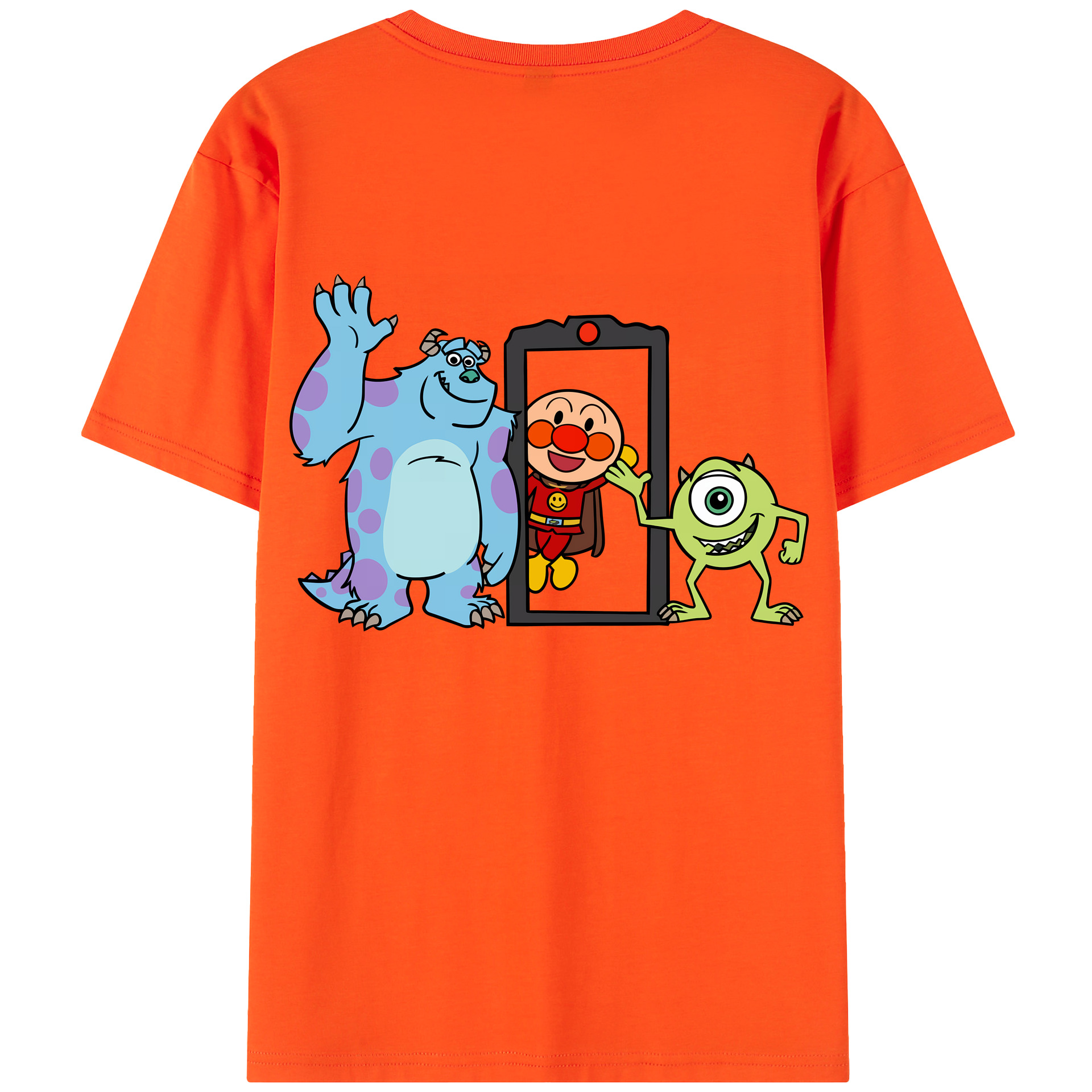 （画像用） アンパンマン Anpanman 綿100％半袖Tシャツ（背面プリント）