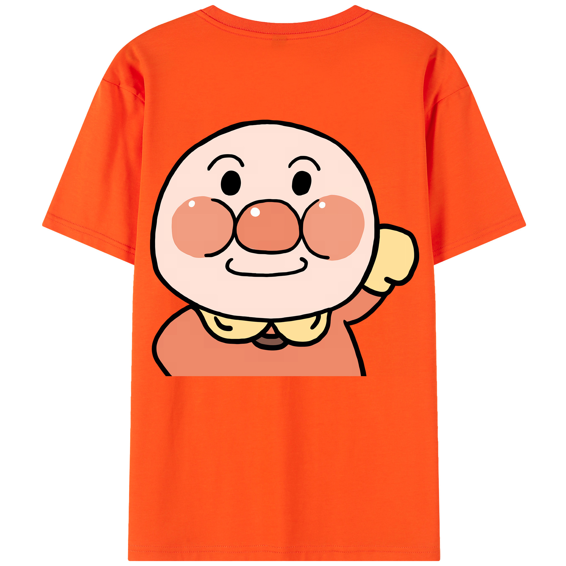 （画像用） アンパンマン Anpanman 綿100％半袖Tシャツ（背面プリント）