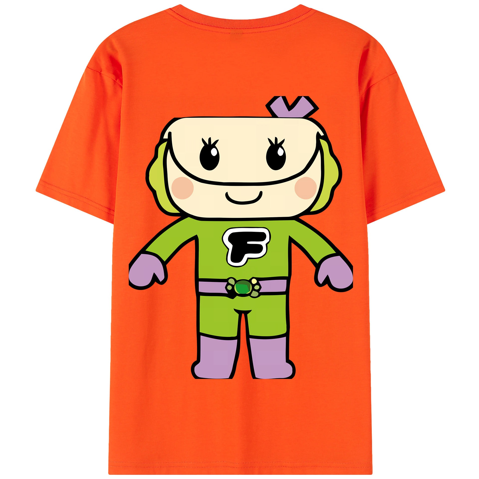 （画像用） アンパンマン Anpanman 綿100％半袖Tシャツ（背面プリント）