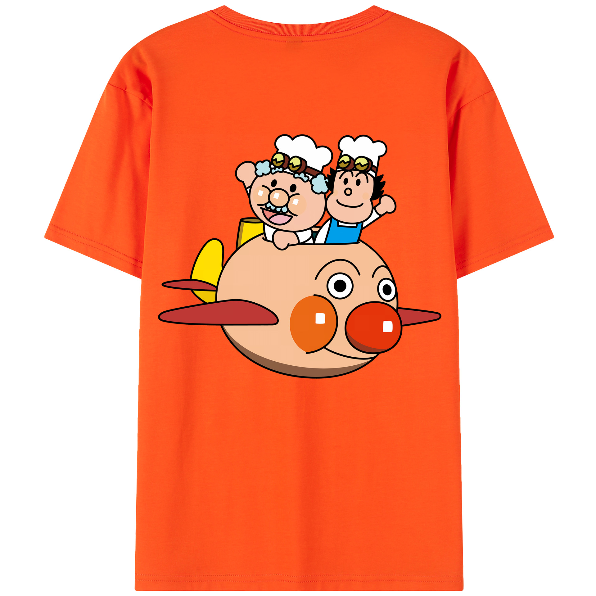 （画像用） アンパンマン Anpanman 綿100％半袖Tシャツ（背面プリント）
