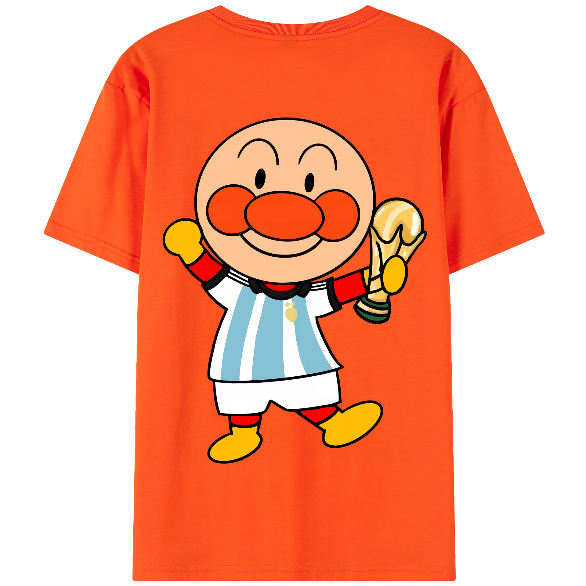 （画像用） アンパンマン Anpanman 綿100％半袖Tシャツ（背面プリント）