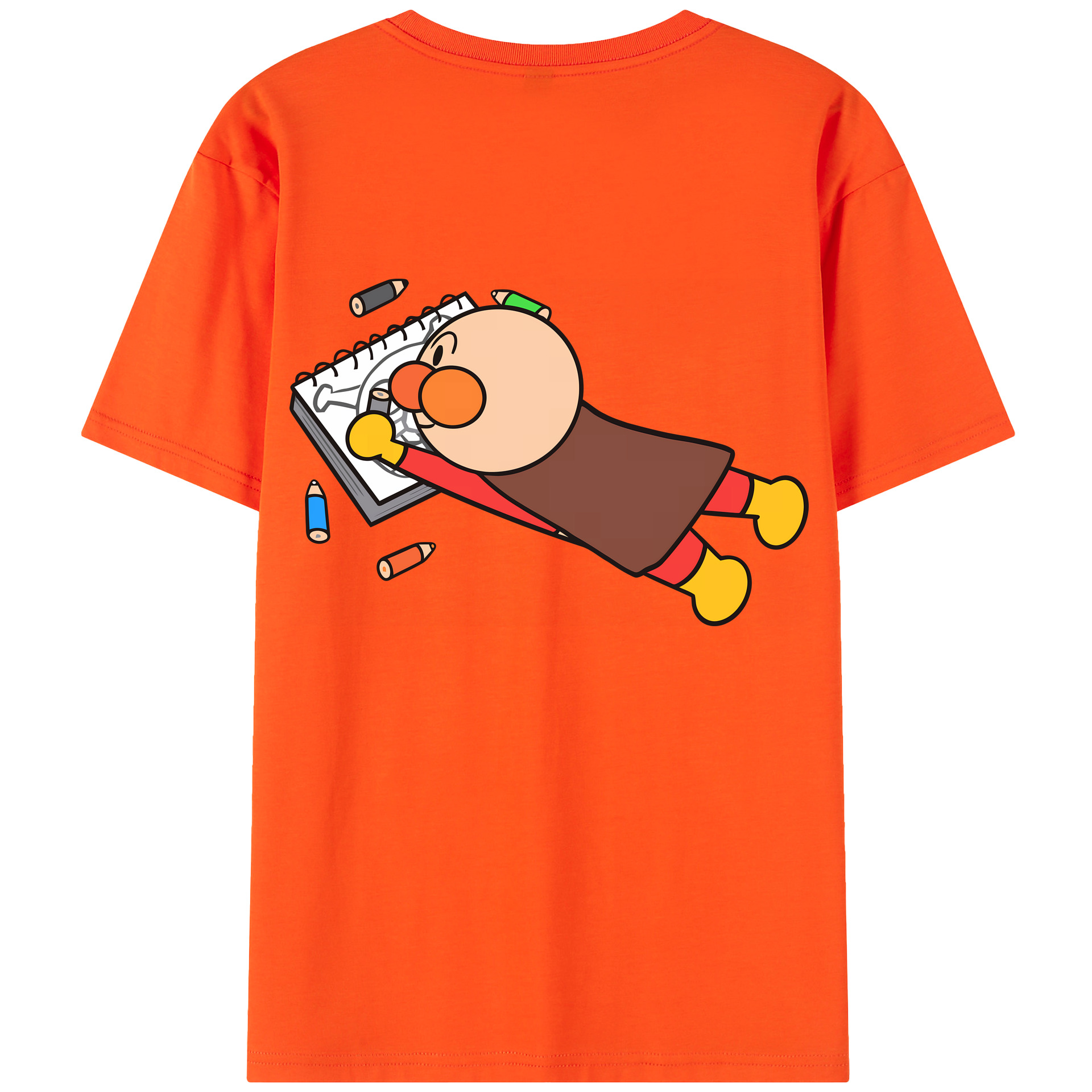 （画像用） アンパンマン Anpanman 綿100％半袖Tシャツ（背面プリント）