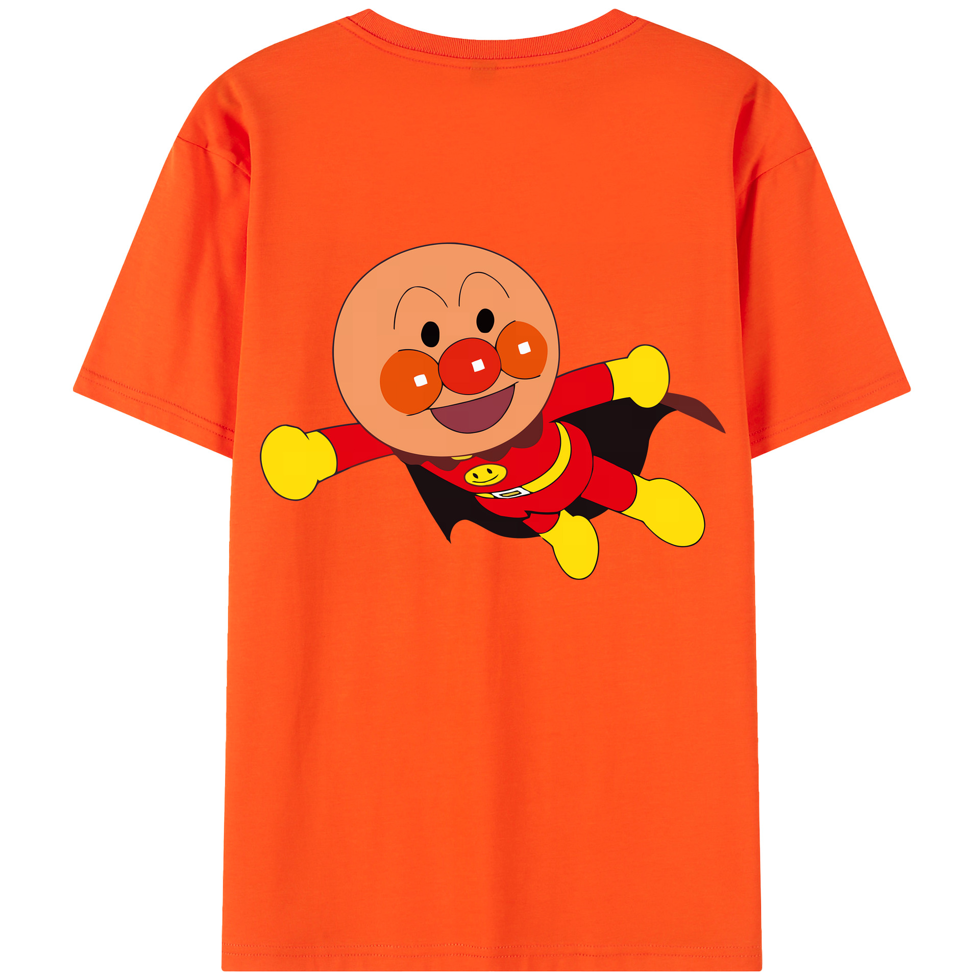 （画像用） アンパンマン Anpanman 綿100％半袖Tシャツ（背面プリント）