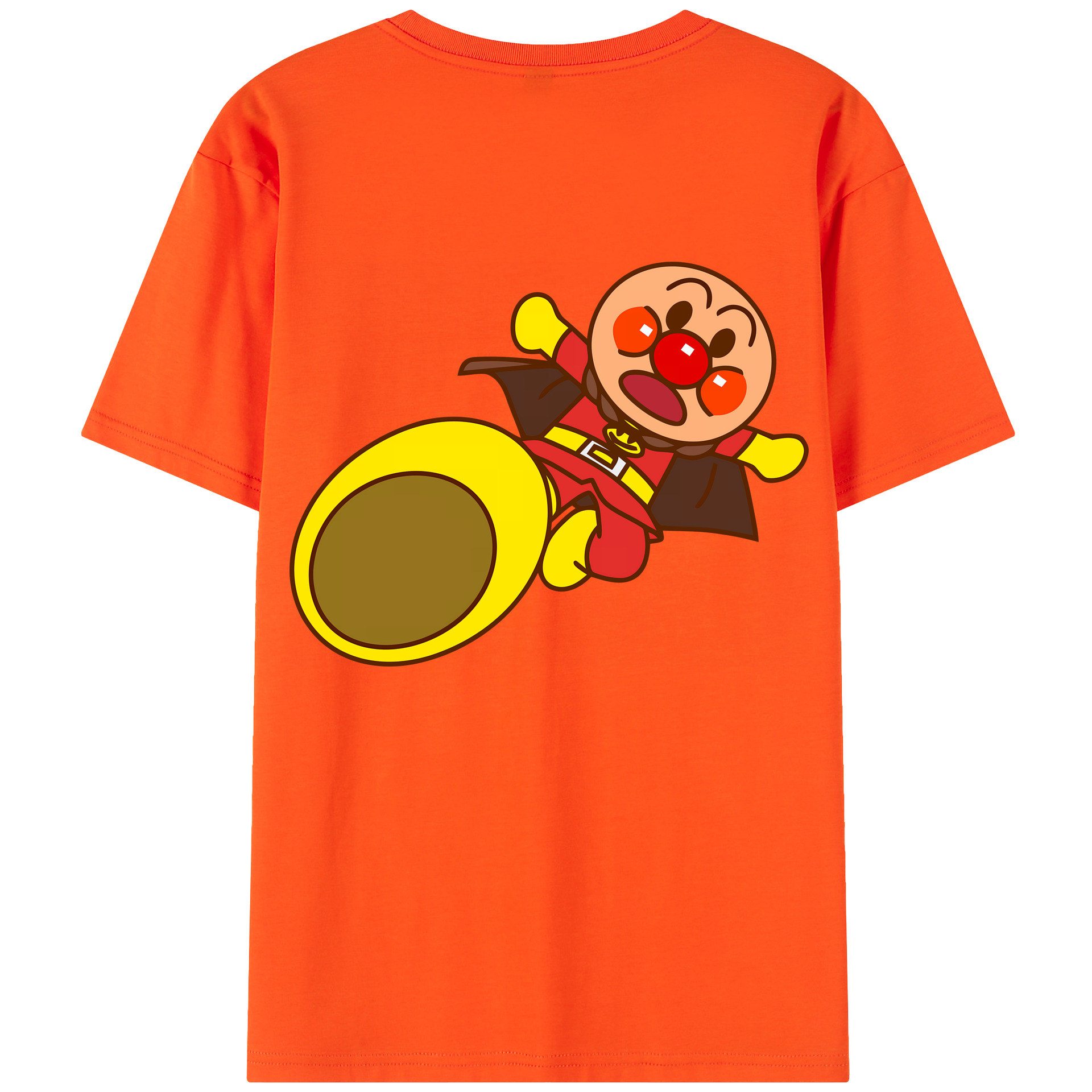（画像用） アンパンマン Anpanman 綿100％半袖Tシャツ（背面プリント）