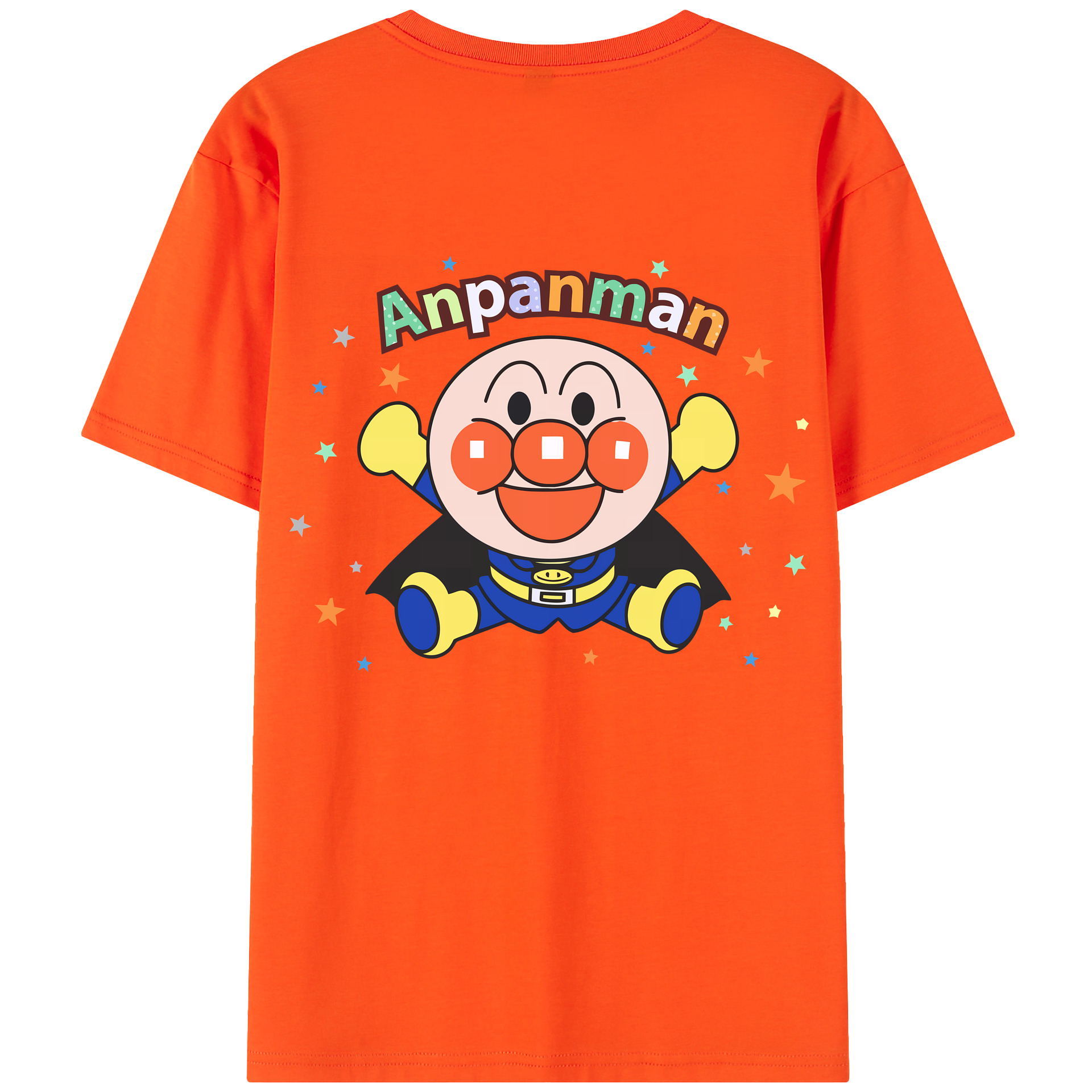 （画像用） アンパンマン Anpanman 綿100％半袖Tシャツ（背面プリント）