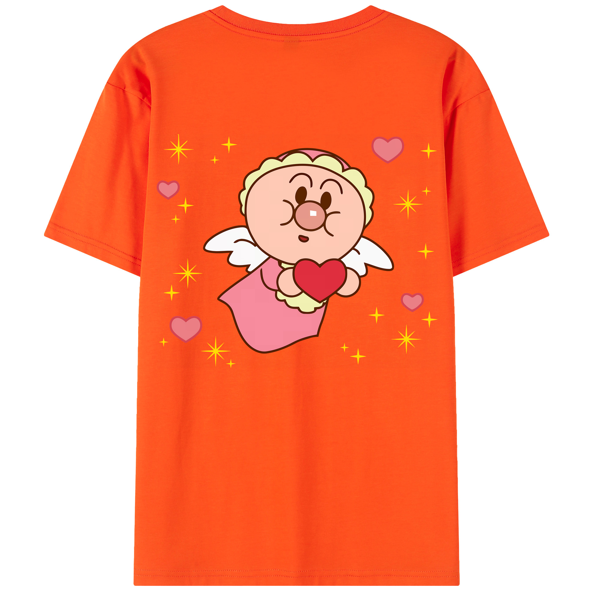 （画像用） アンパンマン Anpanman 綿100％半袖Tシャツ（背面プリント）