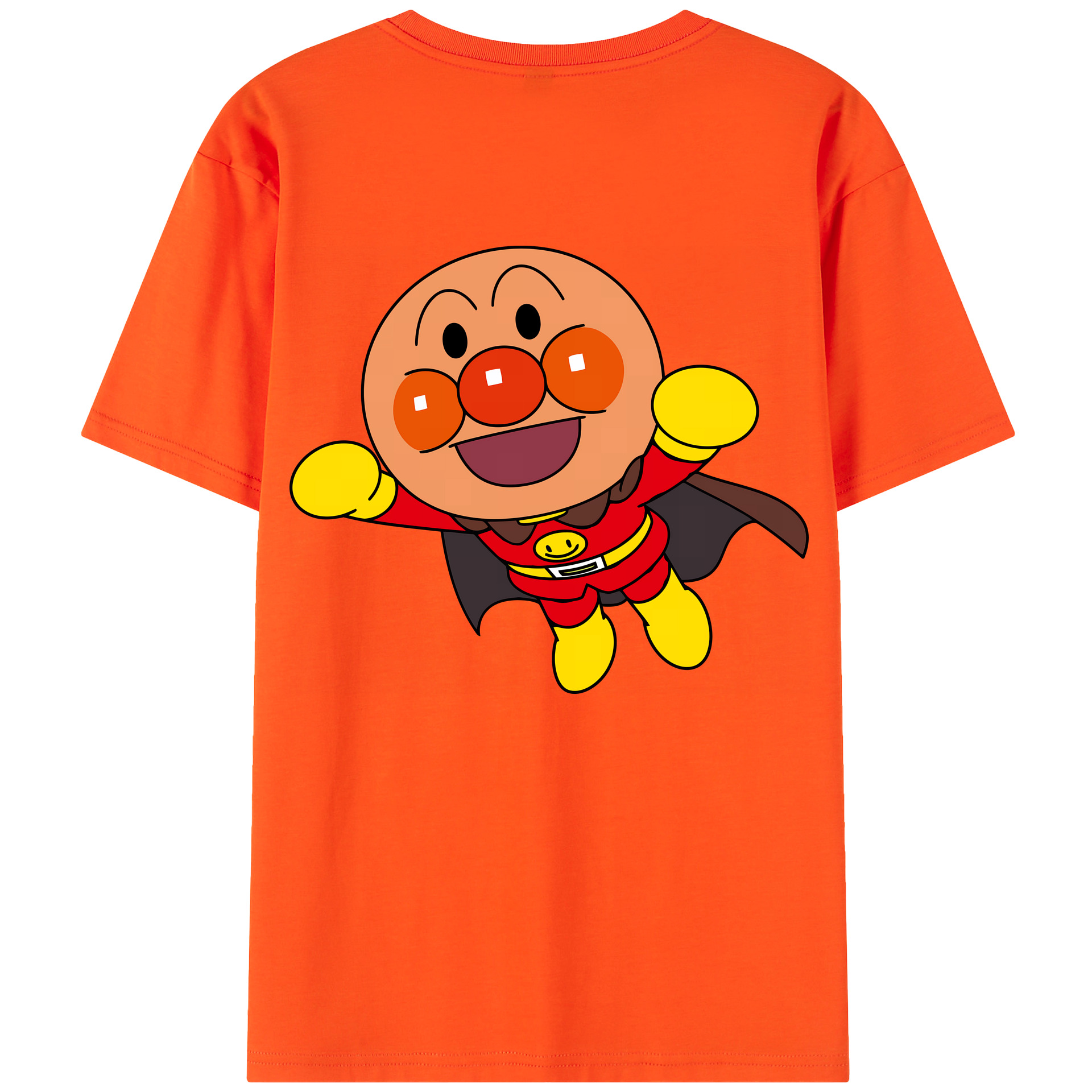 （画像用） アンパンマン Anpanman 綿100％半袖Tシャツ（背面プリント）