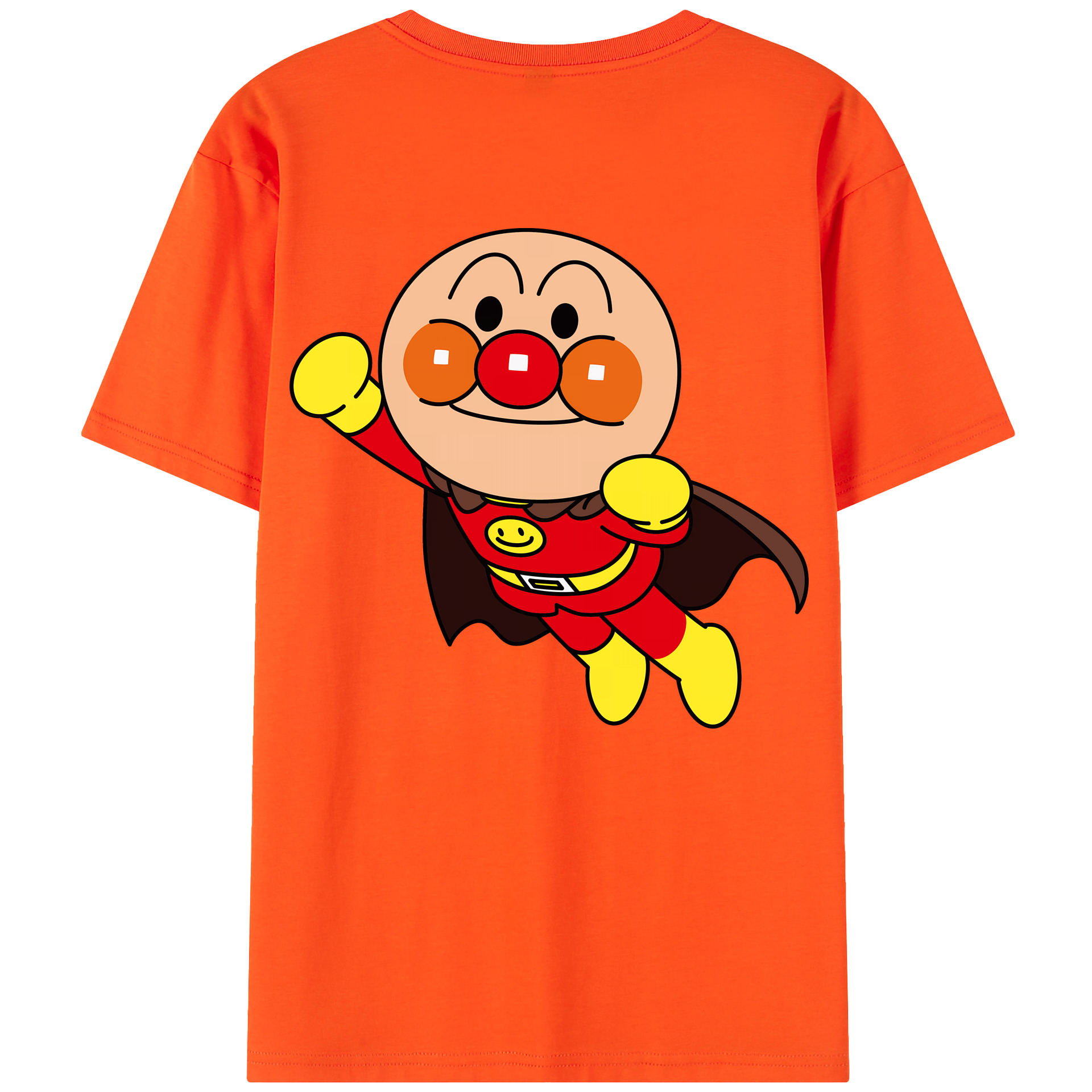 （画像用） アンパンマン Anpanman 綿100％半袖Tシャツ（背面プリント）