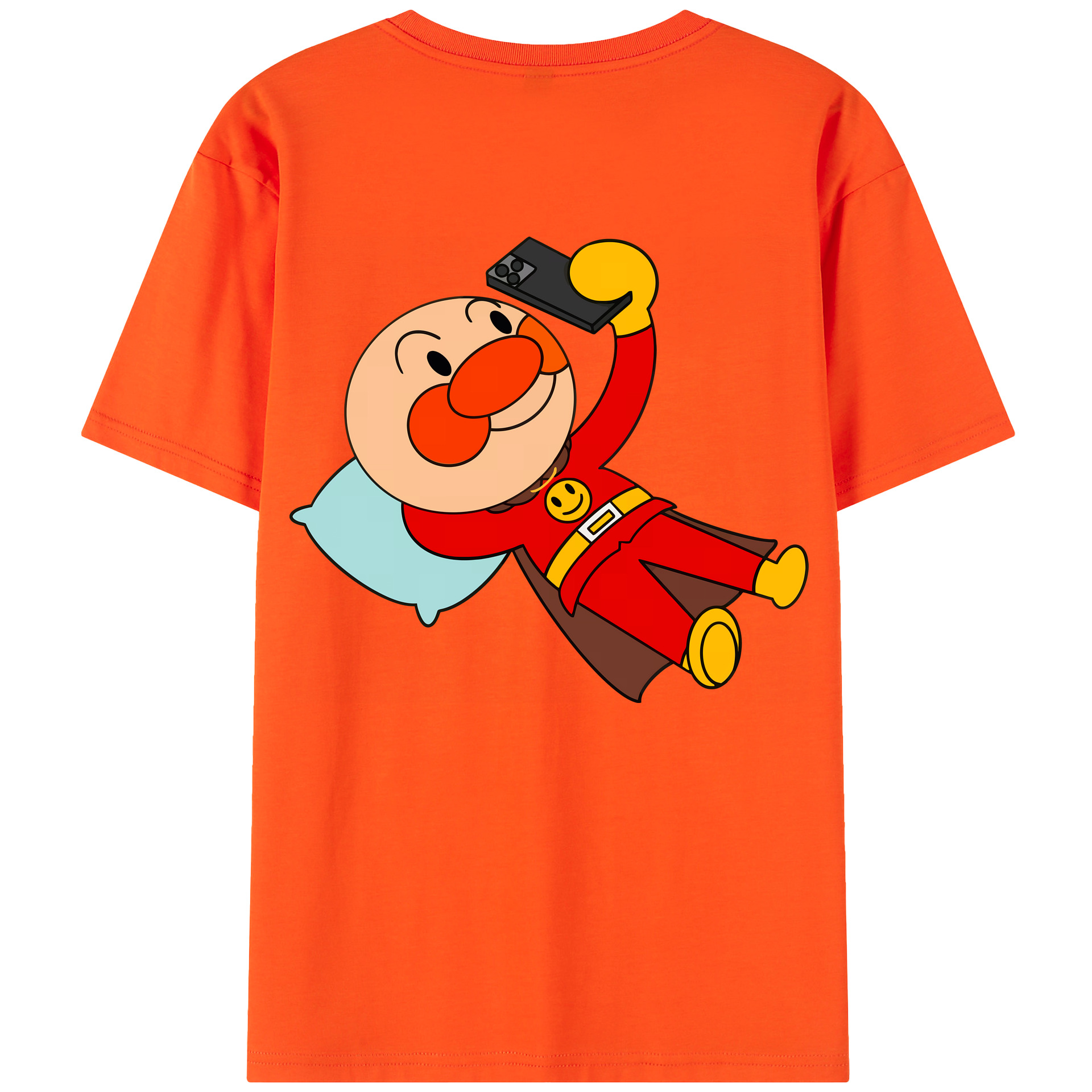 （画像用） アンパンマン Anpanman 綿100％半袖Tシャツ（背面プリント）
