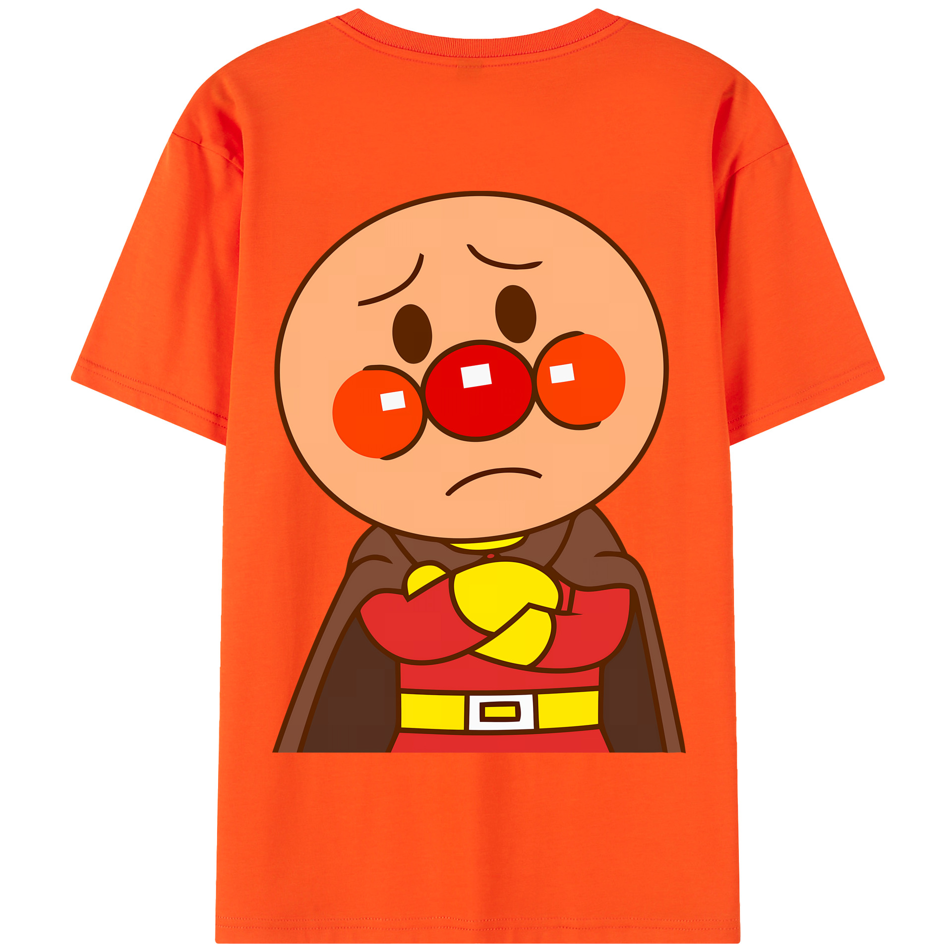 （画像用） アンパンマン Anpanman 綿100％半袖Tシャツ（背面プリント）