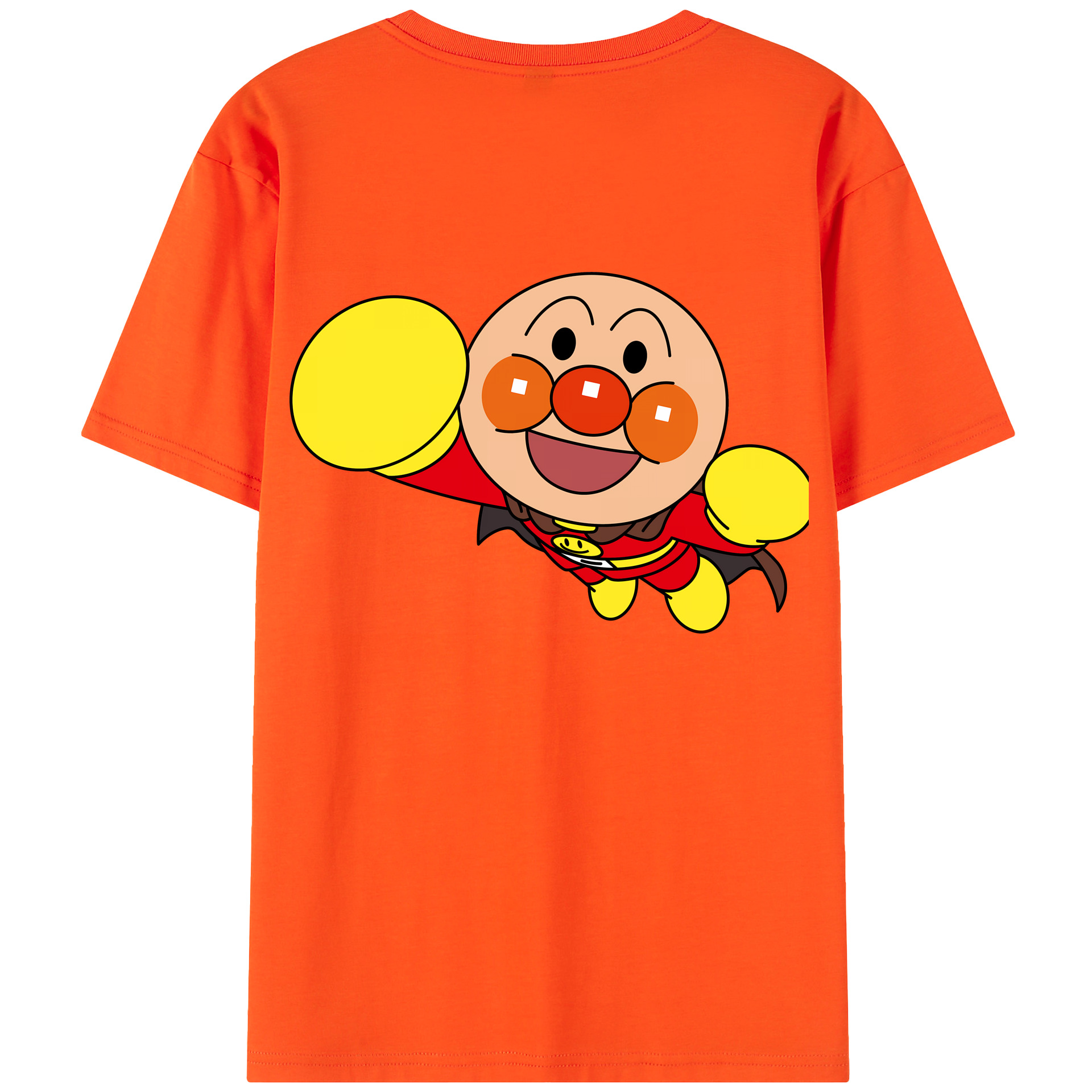（画像用） アンパンマン Anpanman 綿100％半袖Tシャツ（背面プリント）
