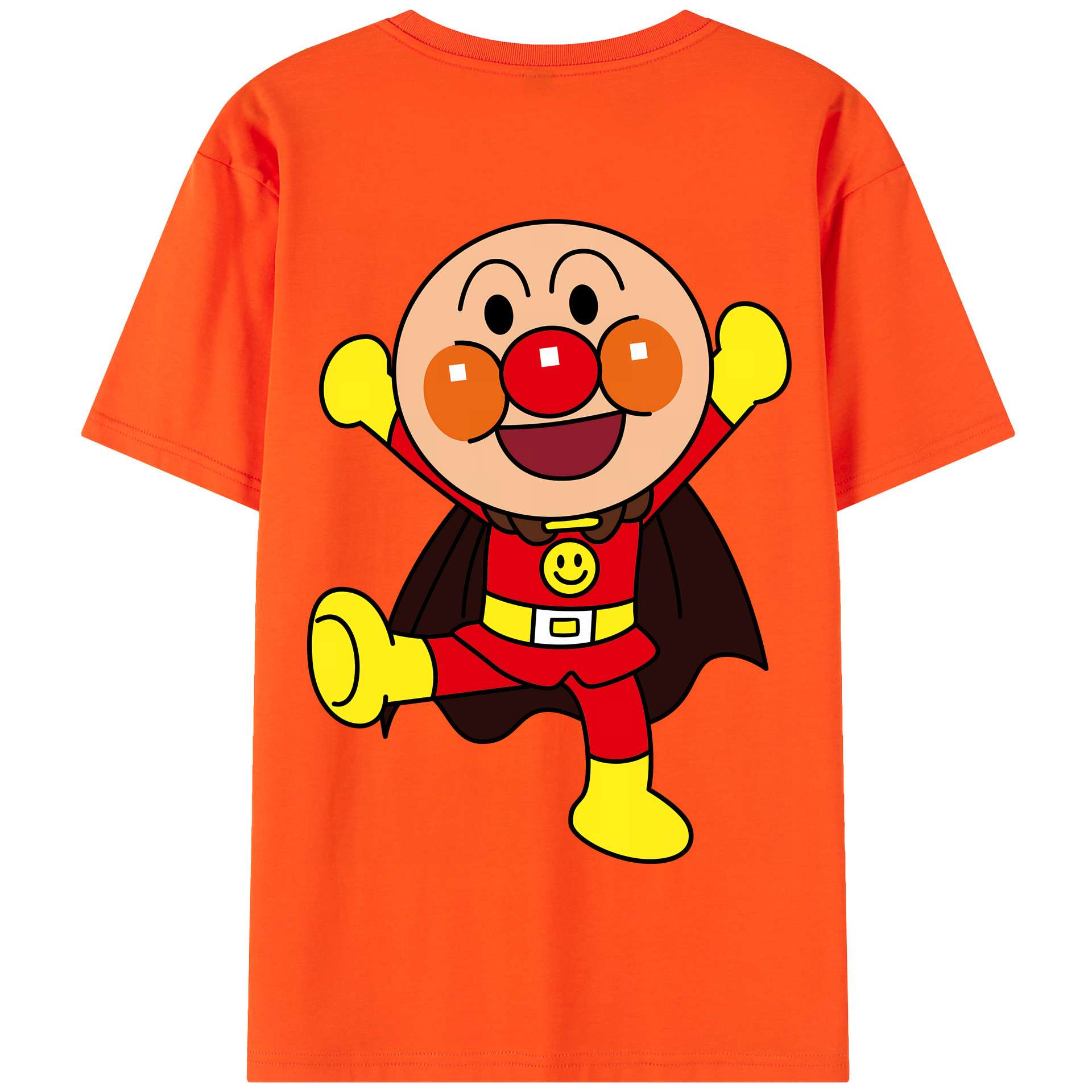 （画像用） アンパンマン Anpanman 綿100％半袖Tシャツ（背面プリント）
