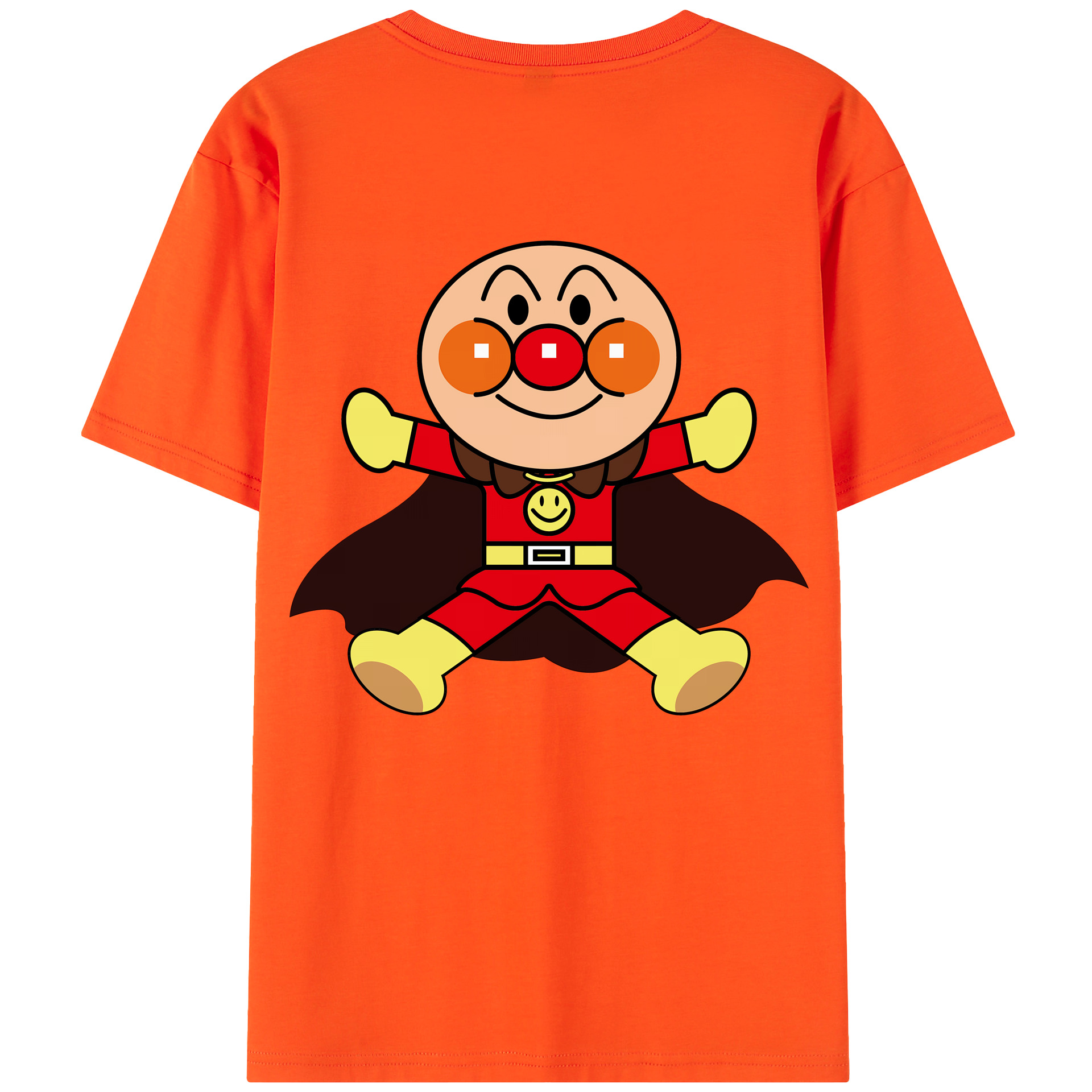 （画像用） アンパンマン Anpanman 綿100％半袖Tシャツ（背面プリント）